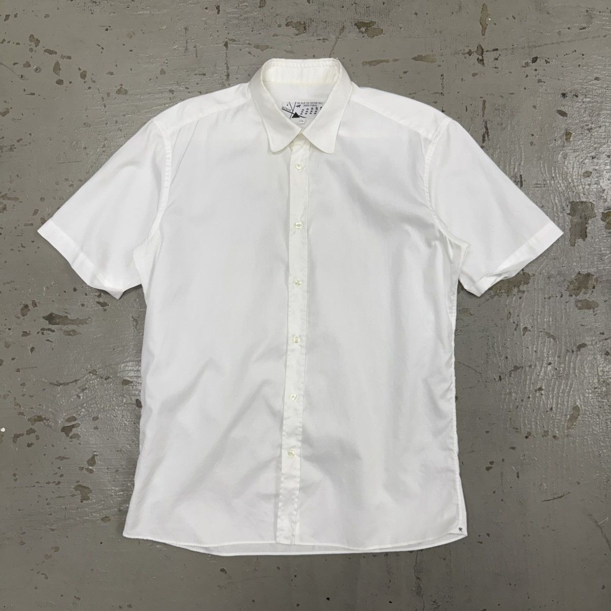Maison Kitsune Kitsune White Margiela Style Button Up Poplin Shirt Size US L / EU 52-54 / 3 - 1 Thumbnail