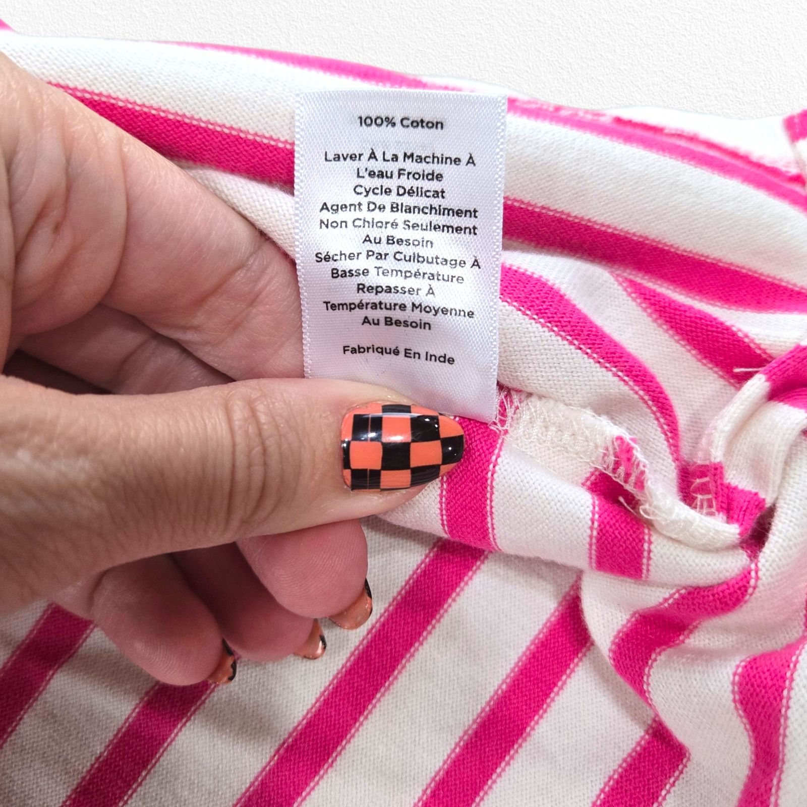 Other Talbots Pink White Stripe Heart Long Sleeve Shirt Size Small Size S / US 4 / IT 40 - 10 Thumbnail