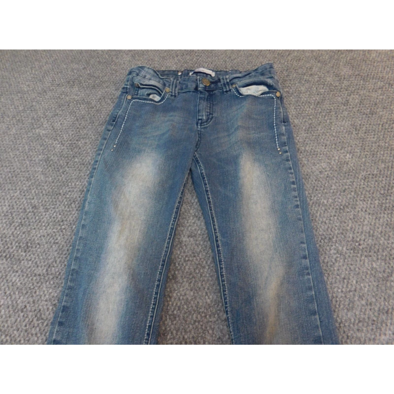 Vintage VIGOSS Jeans 28x29 Denim Straight Jeans for Teens Boys Genders Regular 28 Inseam 29 Blue Denim Size 28" / US 6 / IT 42 - 7 Thumbnail