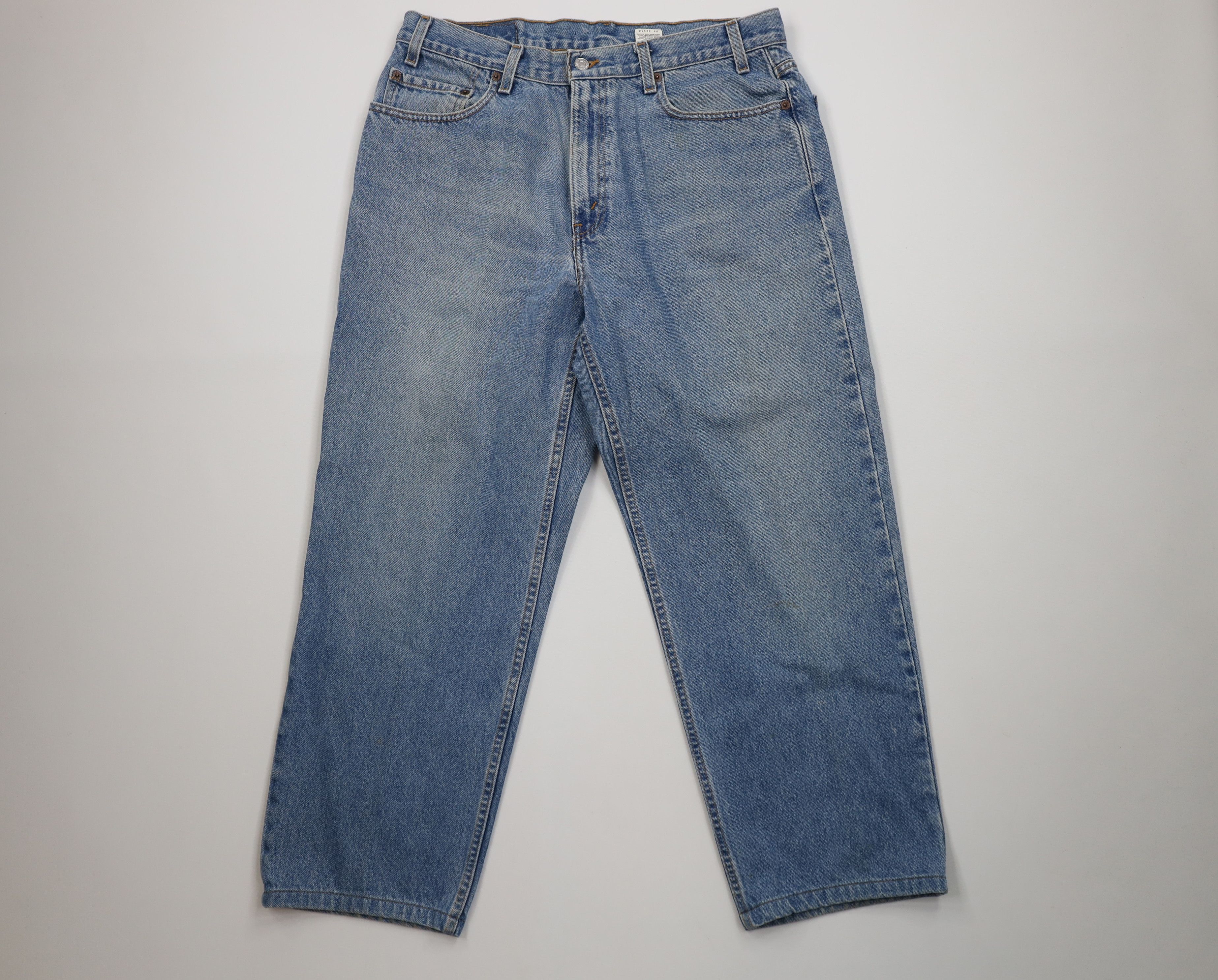 Levi's Vintage Y2K 2002 Levis 468 Relaxed Straight Leg Jeans Blue Size US 36 / EU 52 - 1 Thumbnail