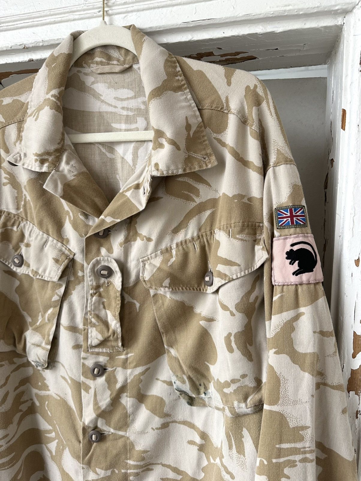 Vintage Vintage British NATO Tropical Combat Camo Jacket Size US XL / EU 56 / 4 - 4 Thumbnail