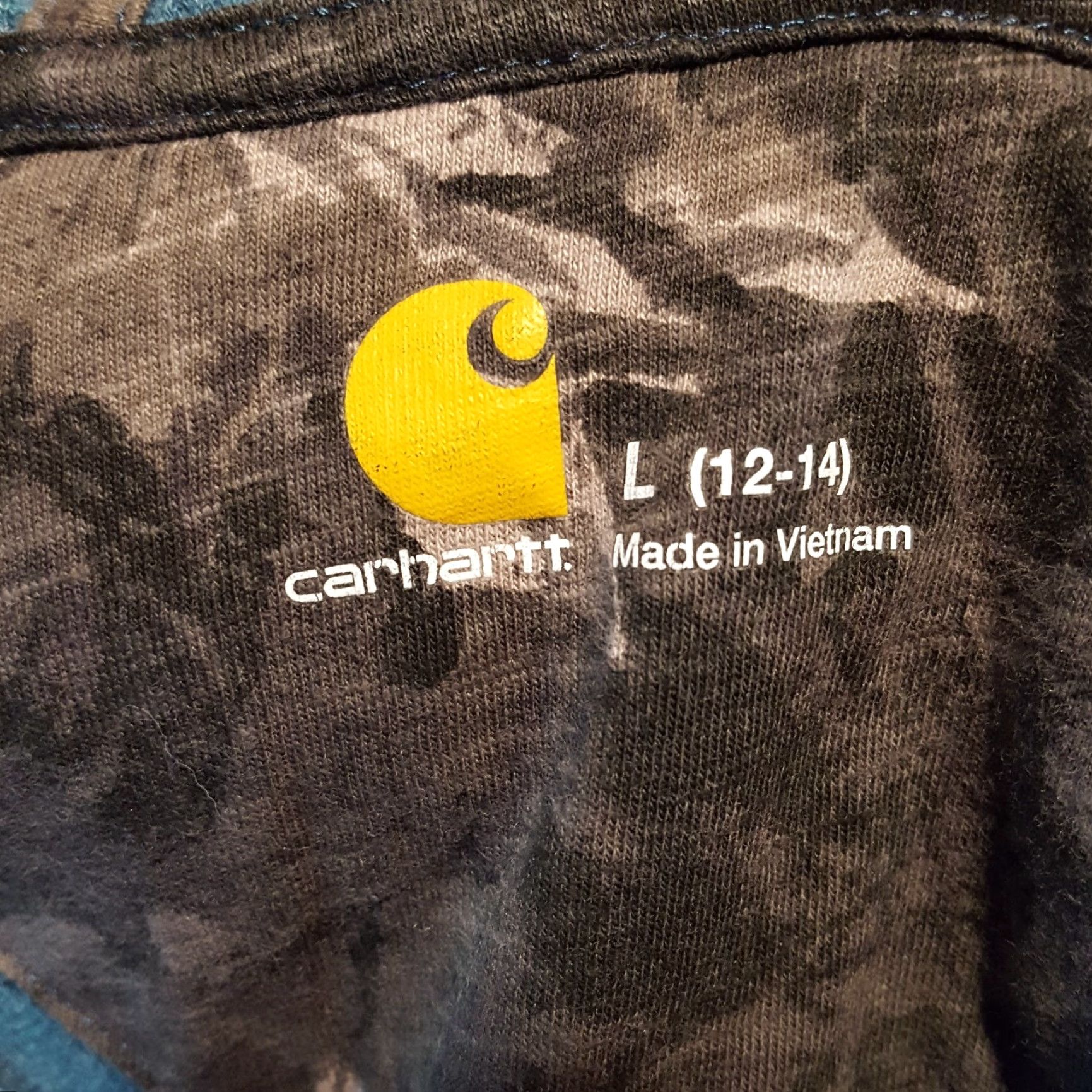Carhartt VINTAGE Carhartt Hooded Thermal Shirt Blue L Women CH Size L / US 10 / IT 46 - 5 Thumbnail