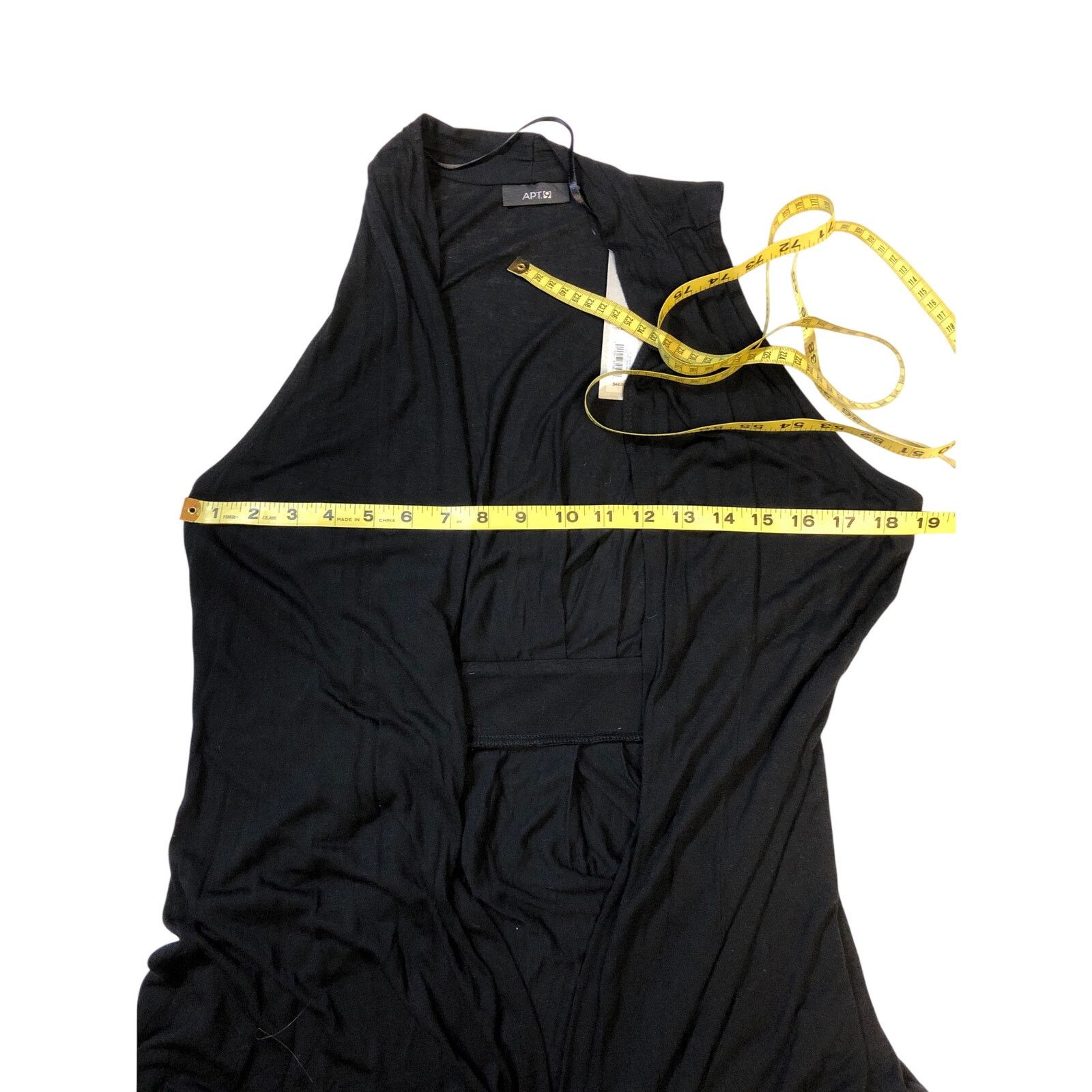 Apt. 9 Women's Apt 9 Black Sleeveless Cover Up Size M / US 6-8 / IT 42-44 - 8 Thumbnail