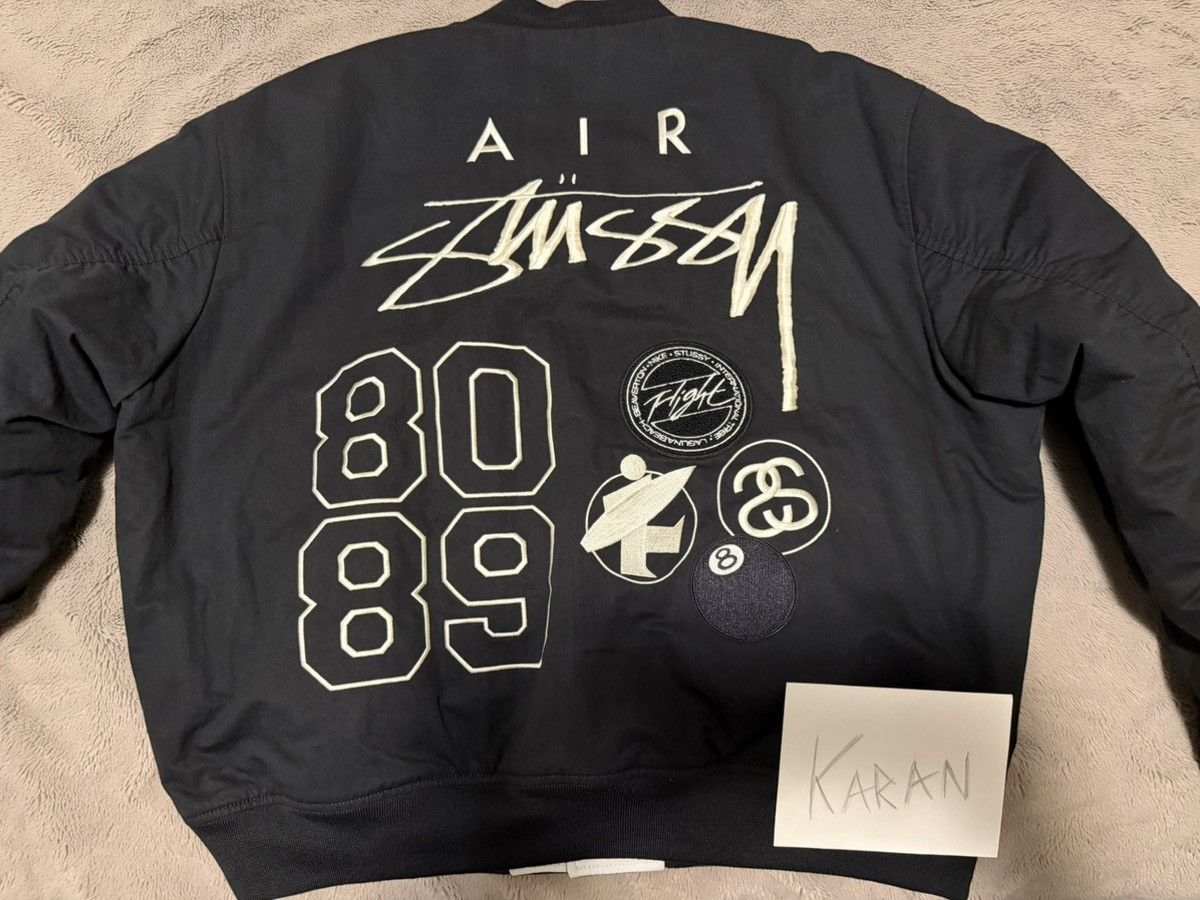 Stussy Nike x Stussy Reversible Bomber Varsity Jacket “Black” XL Size US XL / EU 56 / 4 - 1 Thumbnail