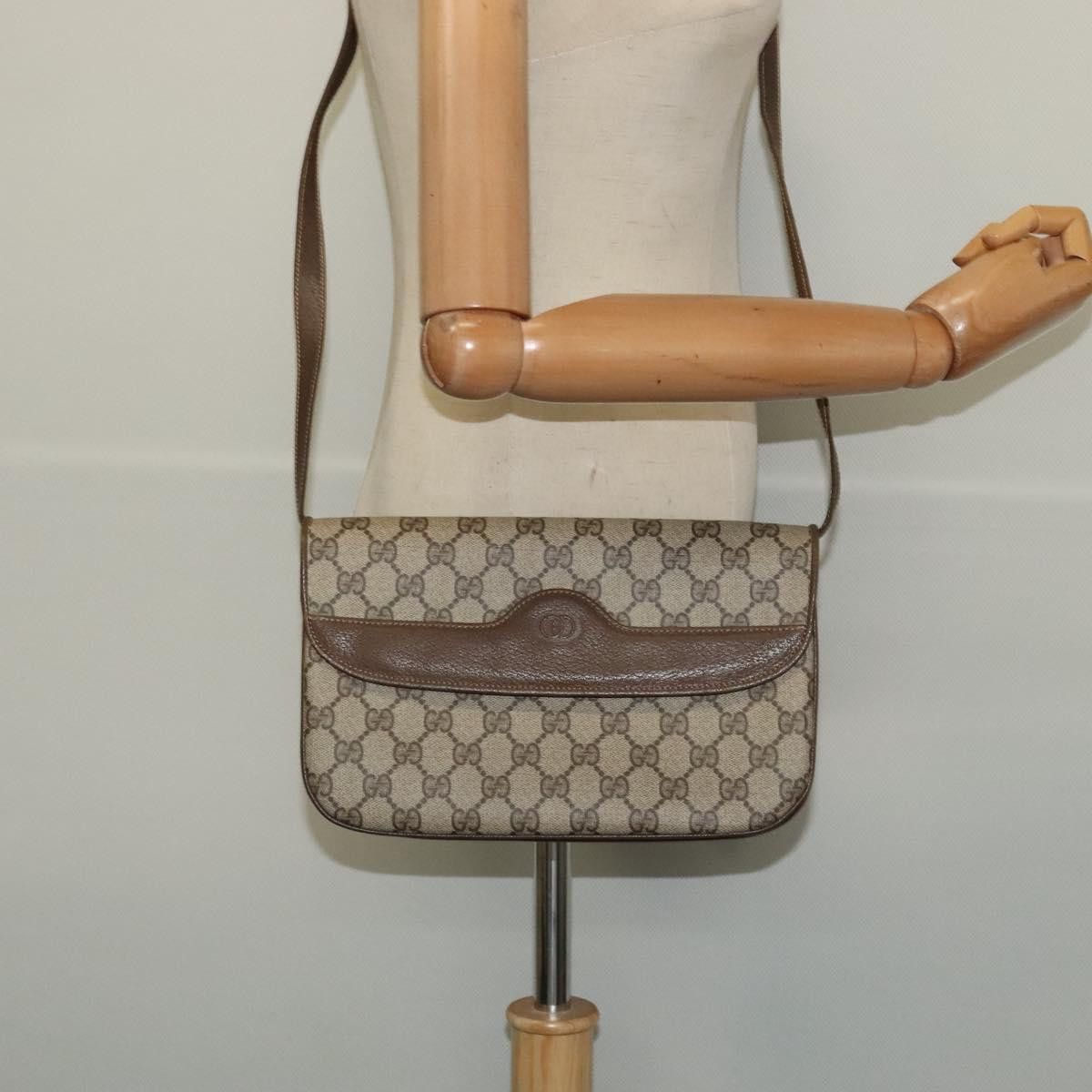 Gucci GUCCI GG Supreme Shoulder Bag Pvc Beige Gold 004 256 004 256 Size ONE SIZE - 23 Thumbnail