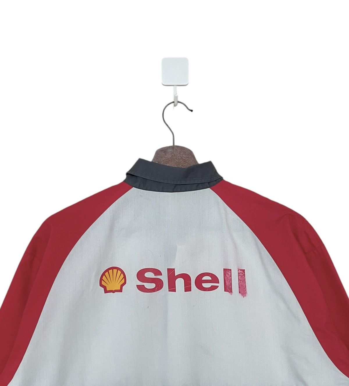 Vintage Vintage Brand Shell Shirt 1990s Size US XL / EU 56 / 4 - 4 Thumbnail