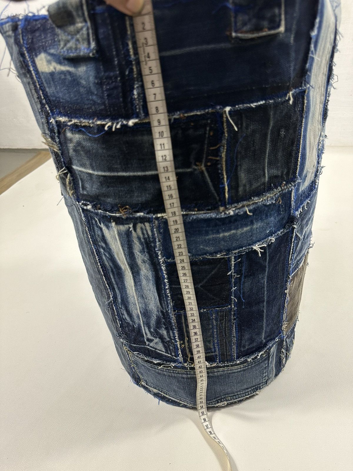 Art Comes First Custom Made Denim Patchwork Laundry Bag Home Decoration Size ONE SIZE - 9 Thumbnail