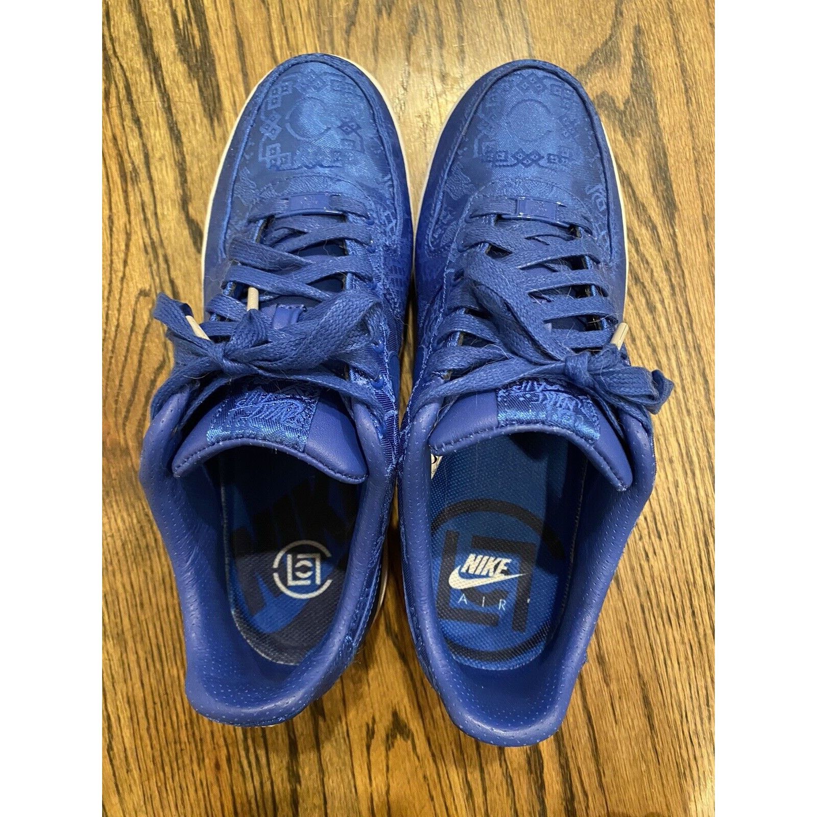 Nike Nike Air Force 1 Premium x CLOT Royal Silk Blue Size US 10 / EU 43 - 7 Thumbnail