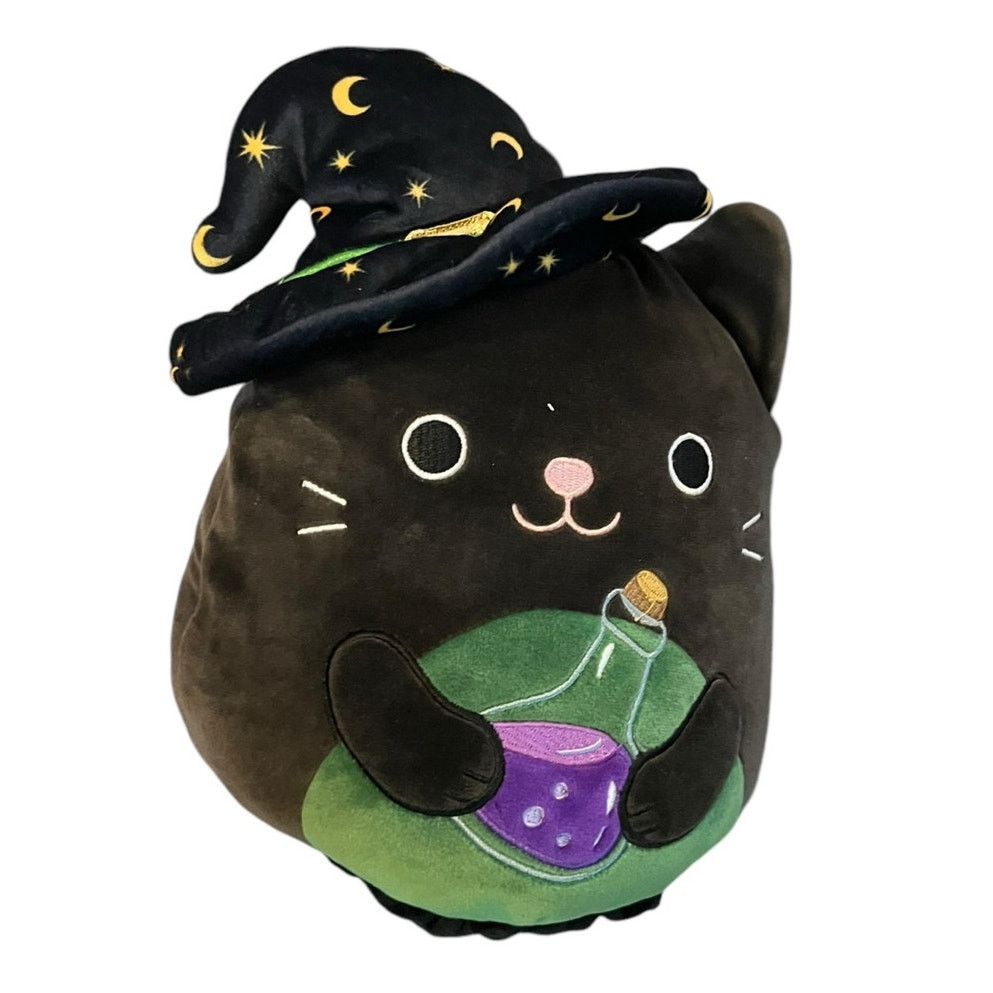 Designer FLIP A MALLOW By Squishmallow Cleo The Cat Witch/Pumpkin Size ONE SIZE - 6 Thumbnail
