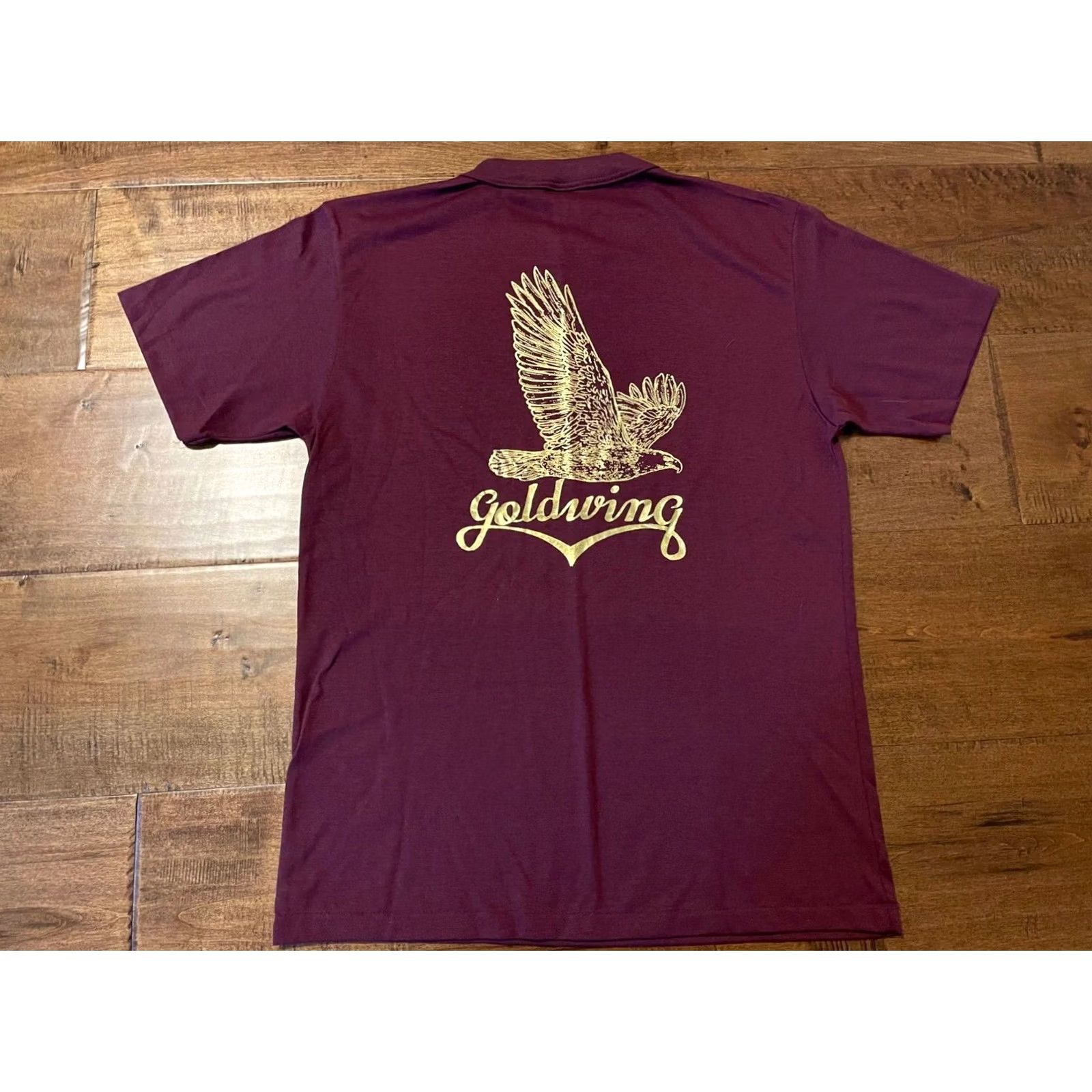 Vintage VINTAGE Honda Goldwing Motorcycles Eagle T-Shirt Maroon USA Made Men's L S/S Size US L / EU 52-54 / 3 - 3 Thumbnail