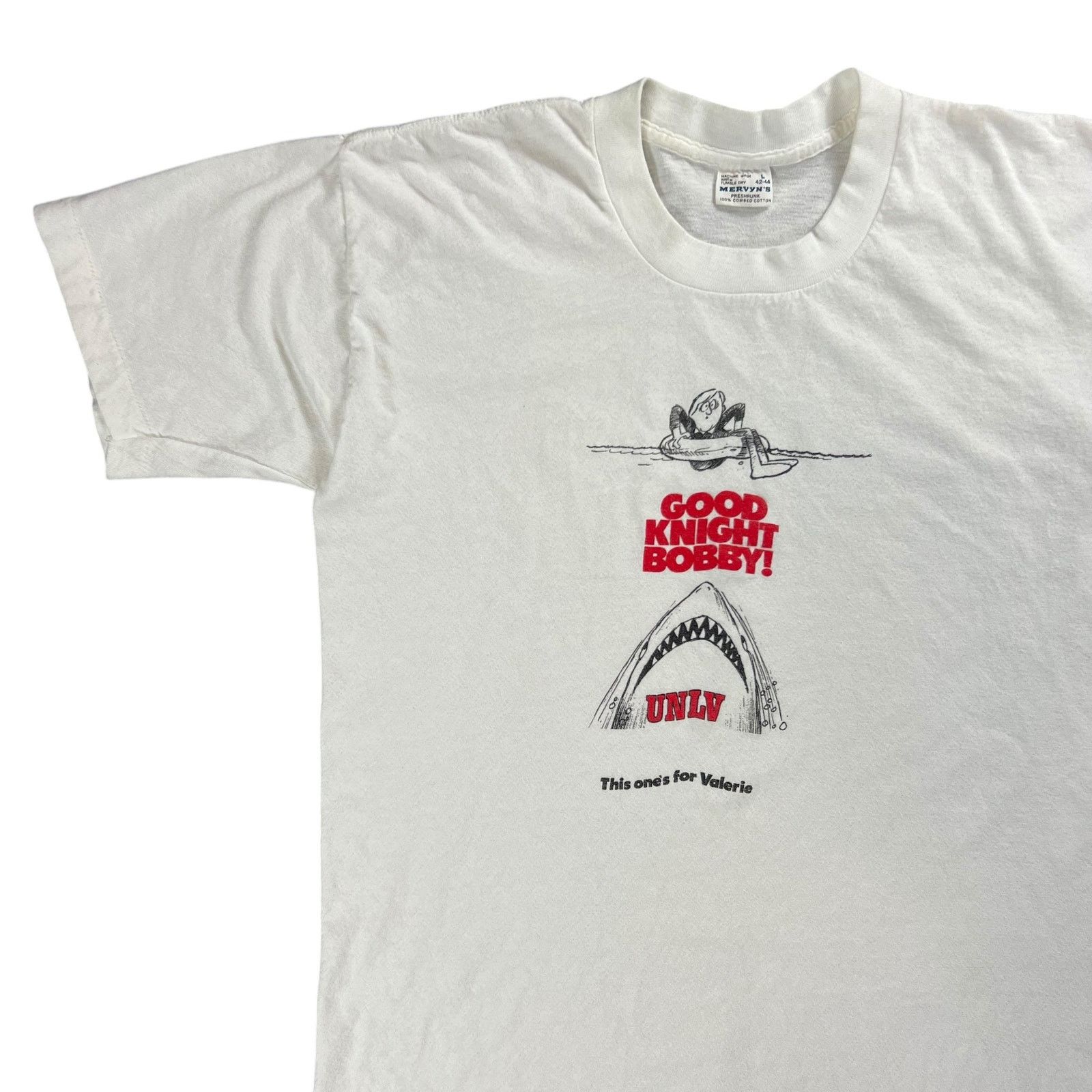 NCAA × Vintage Vintage 80s UNLV Good Knight Bobby! Jaws tee (M) Size US M / EU 48-50 / 2 - 3 Thumbnail