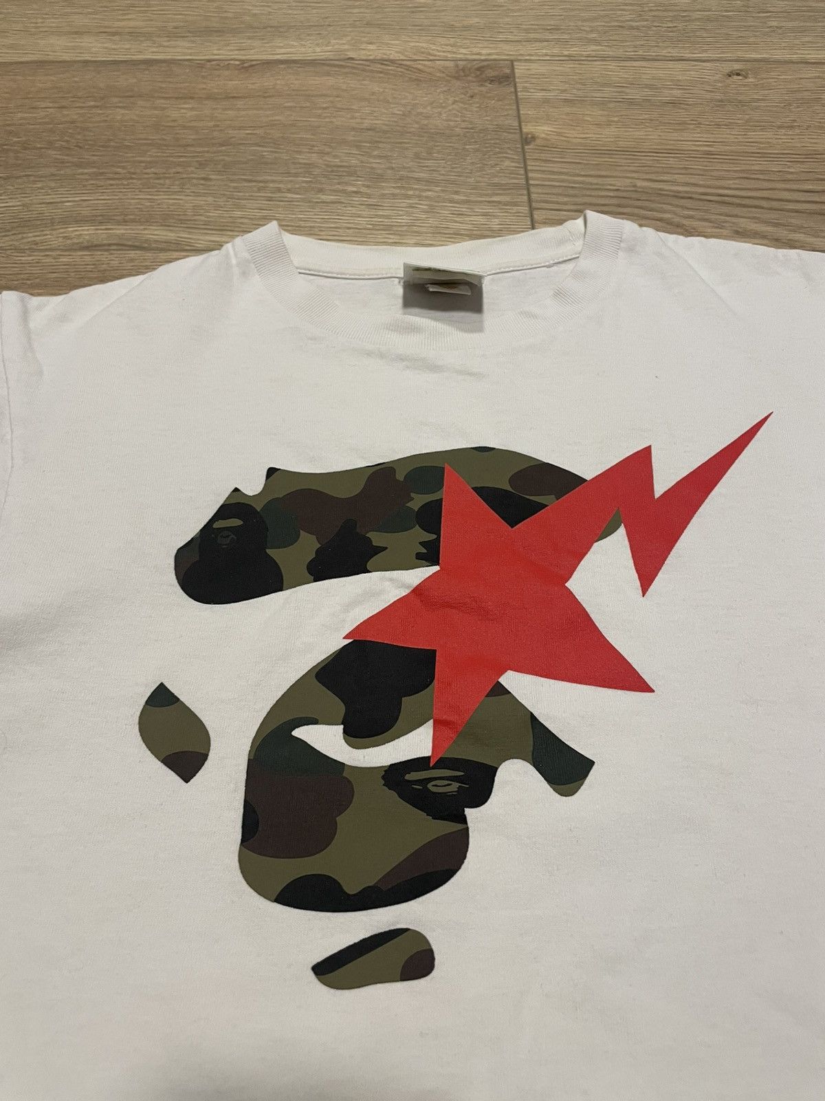 Bape Bape Sta By Bathing Ape White 1st Camo T-Shirt Size US M / EU 48-50 / 2 - 7 Thumbnail