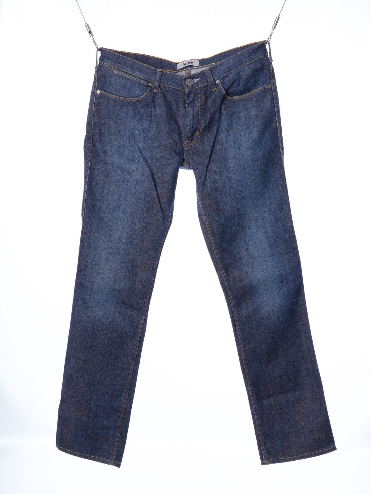 Acne Studios Acne Max / Low Jeans Men 33/32 blue faded Size US 33 - 7 Thumbnail