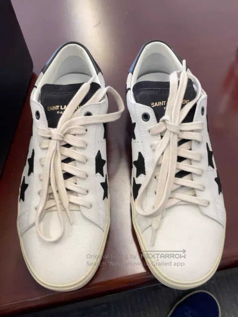 Saint Laurent Paris Saint Laurent Paris Velvet Star Shoes i Size US 7 / EU 40 - 1 Thumbnail