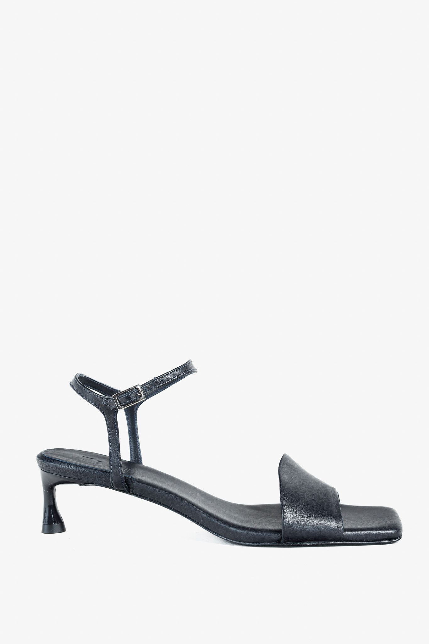 Tibi Tibi Wilbur Navy Leather Buckled Sandals Size US 8 / IT 38 - 1 Thumbnail