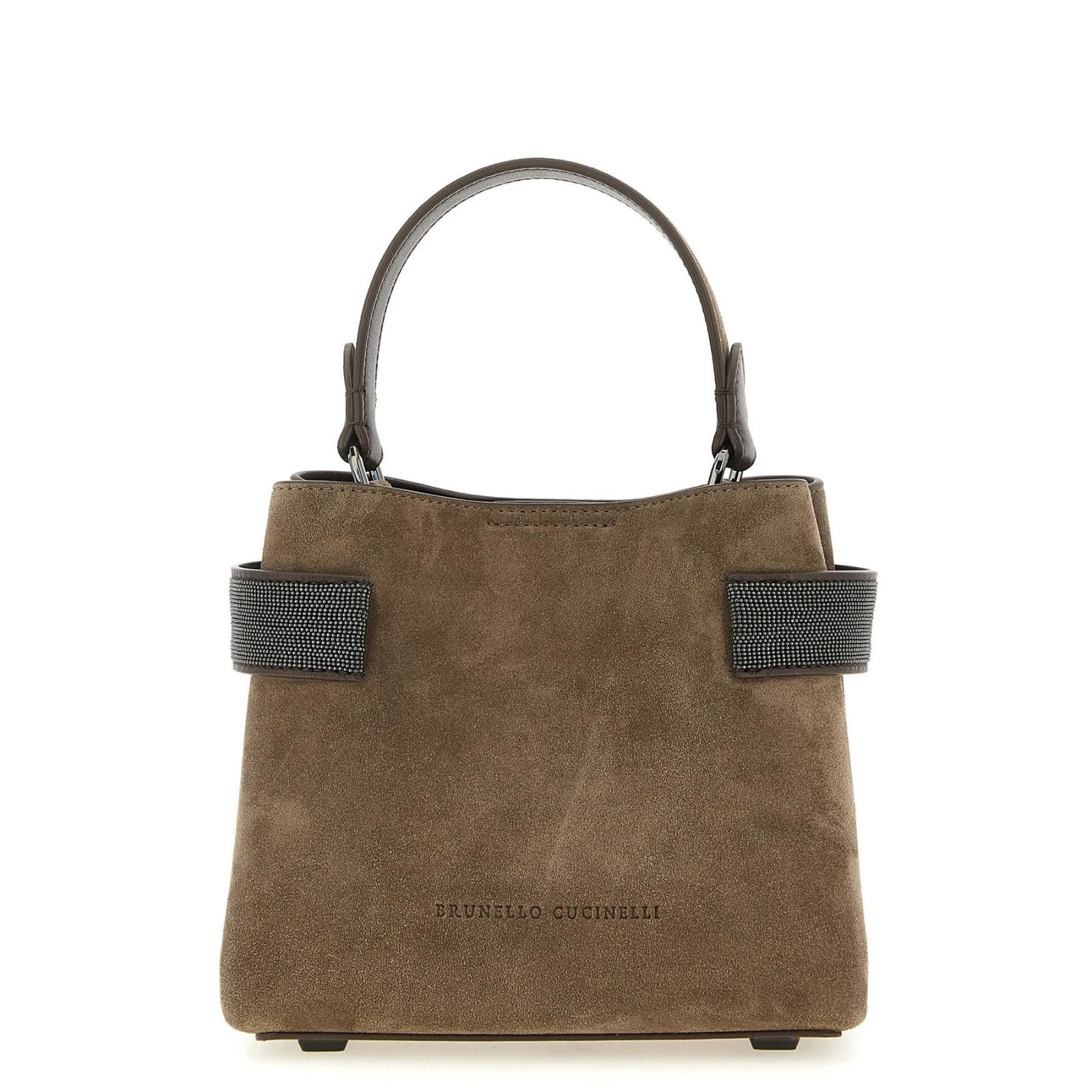 Brunello Cucinelli BRUNELLO CUCINELLI Essence Small Brown Top Handle Bag New & Size ONE SIZE - 1 Thumbnail