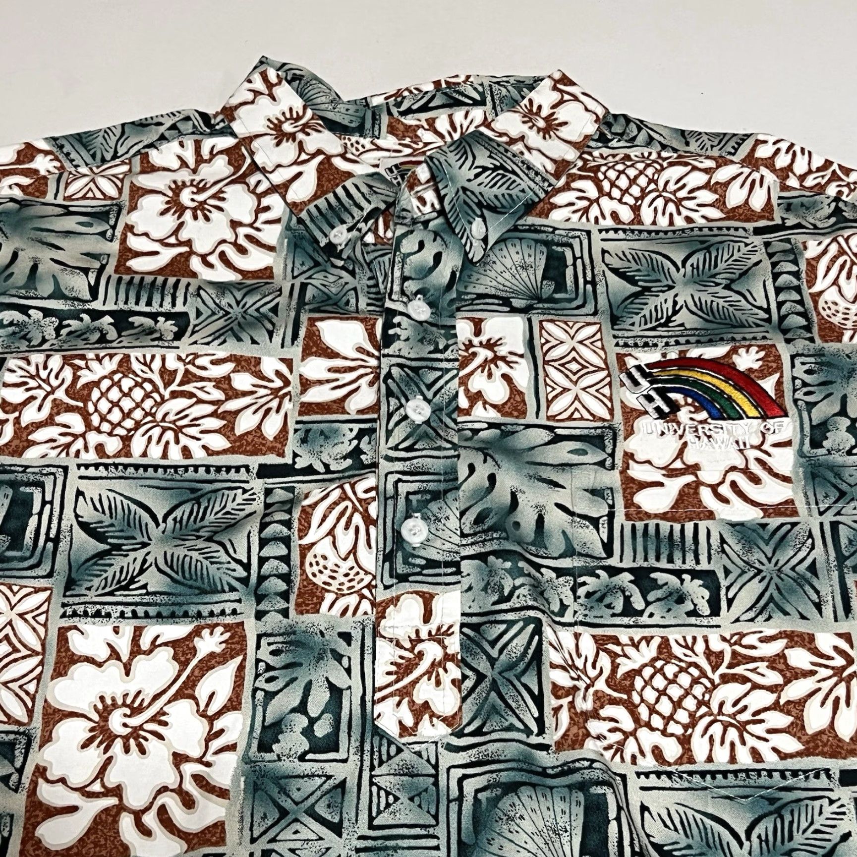 ALOHAS VINTAGE University Of Hawaii Shirt Men's XL 1/4 Button Front Pullover Aloha Used Size US XL / EU 56 / 4 - 2 Thumbnail
