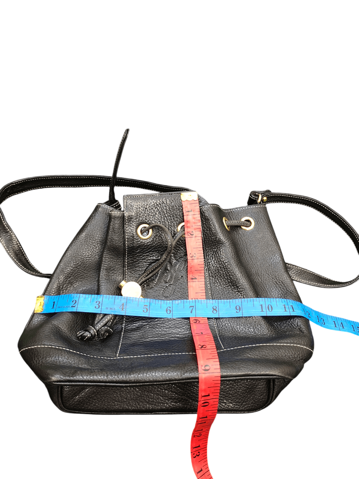 Leather Vintage Jacovitti Italy Patina Full Leather Bucket Bag Size ONE SIZE - 13 Thumbnail