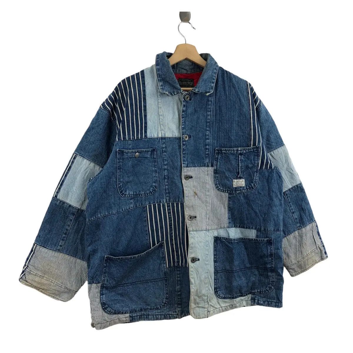 Vintage Vtg 80’ KEARNEY HOUSE Boro Sashiko Patchwork Denim Jeans Size US L / EU 52-54 / 3 - 4 Thumbnail