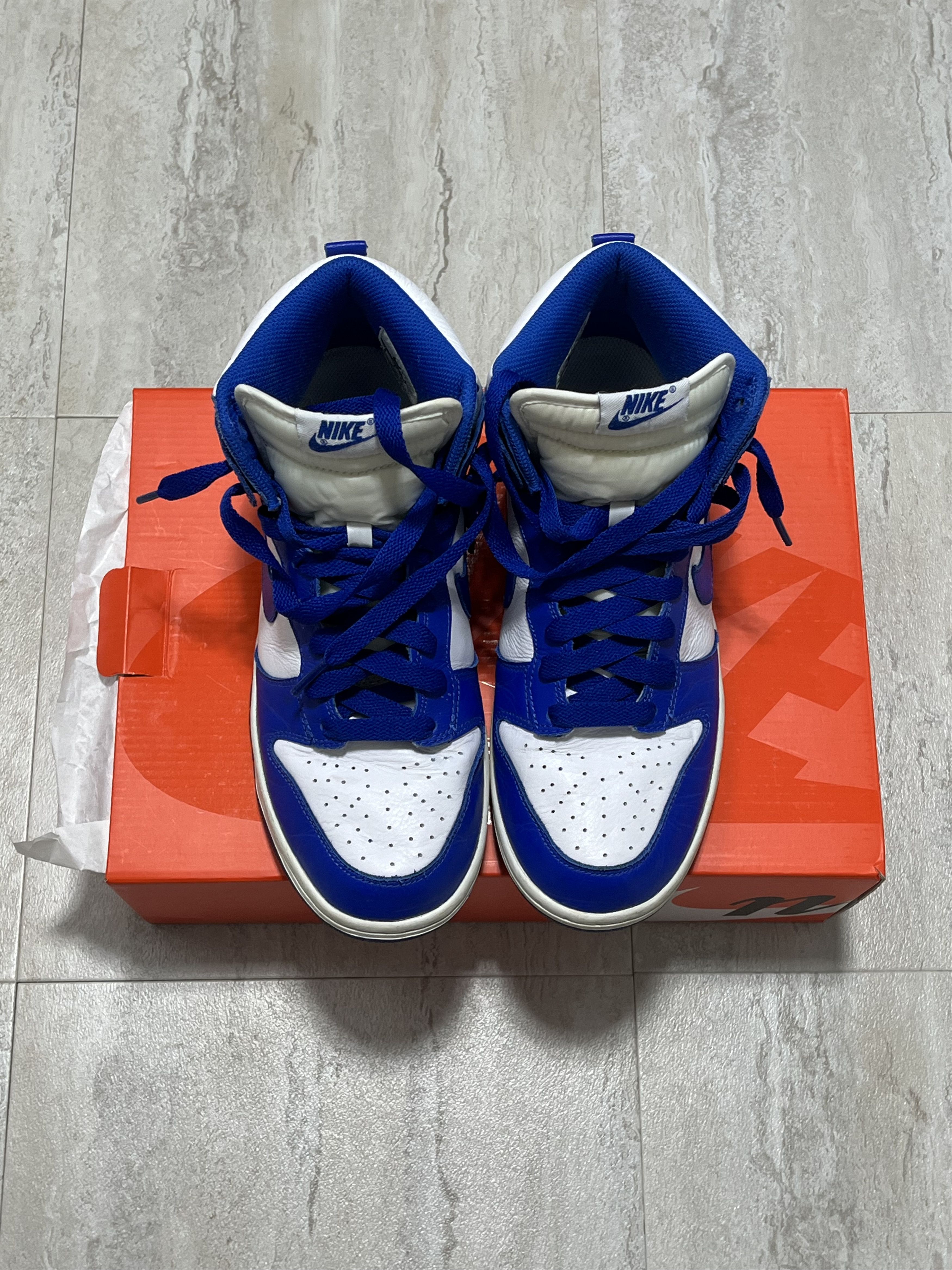 image of Nike Dunk High 'kentucky' (2016) Shoes in Blue, Men's (Size 8)