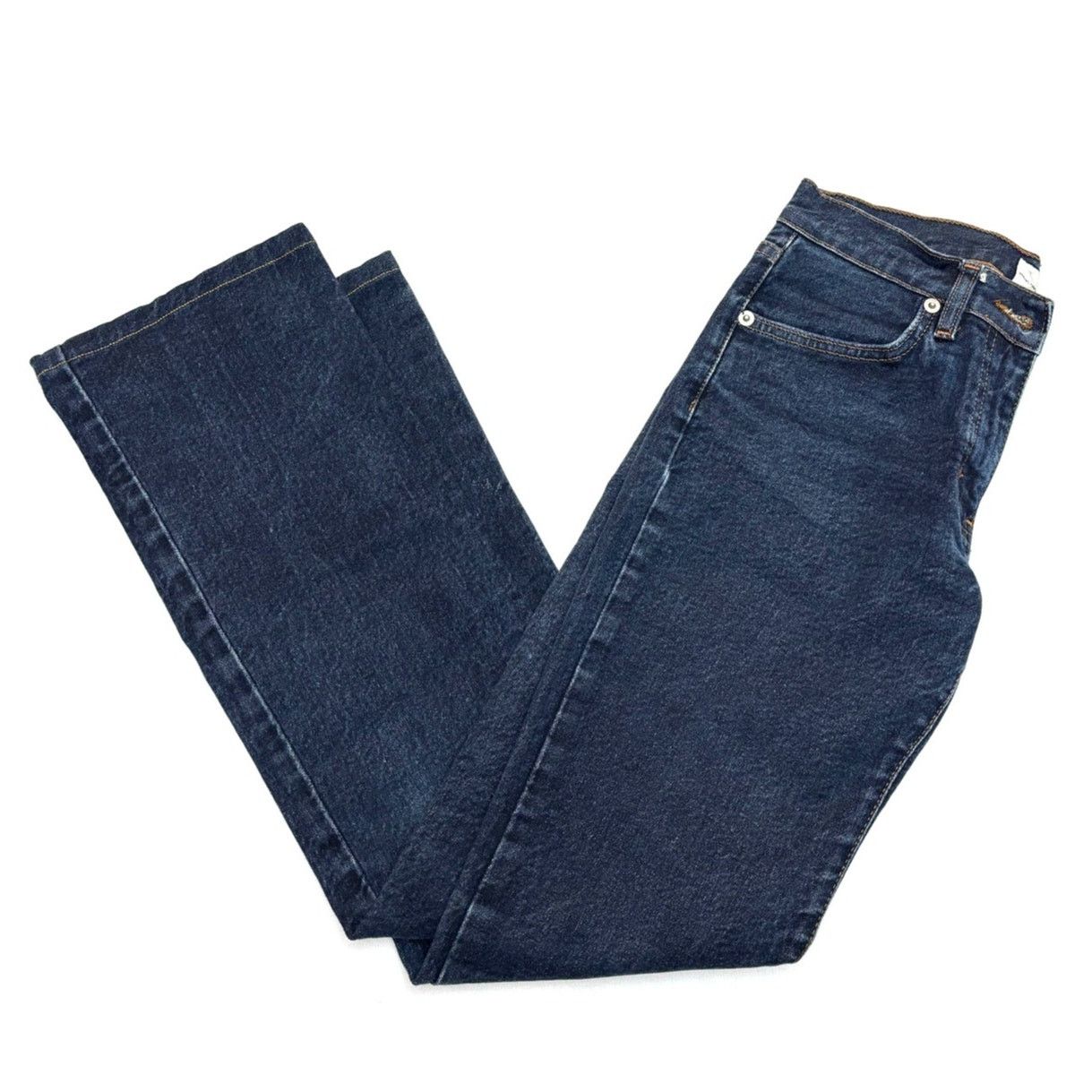 Calvin Klein 205W39NYC CALVIN KLEIN Dark Wash Bootcut Jeans | Size 1 | 26W x 28.5 L Size 26" / US 2 / IT 38 - 4 Thumbnail