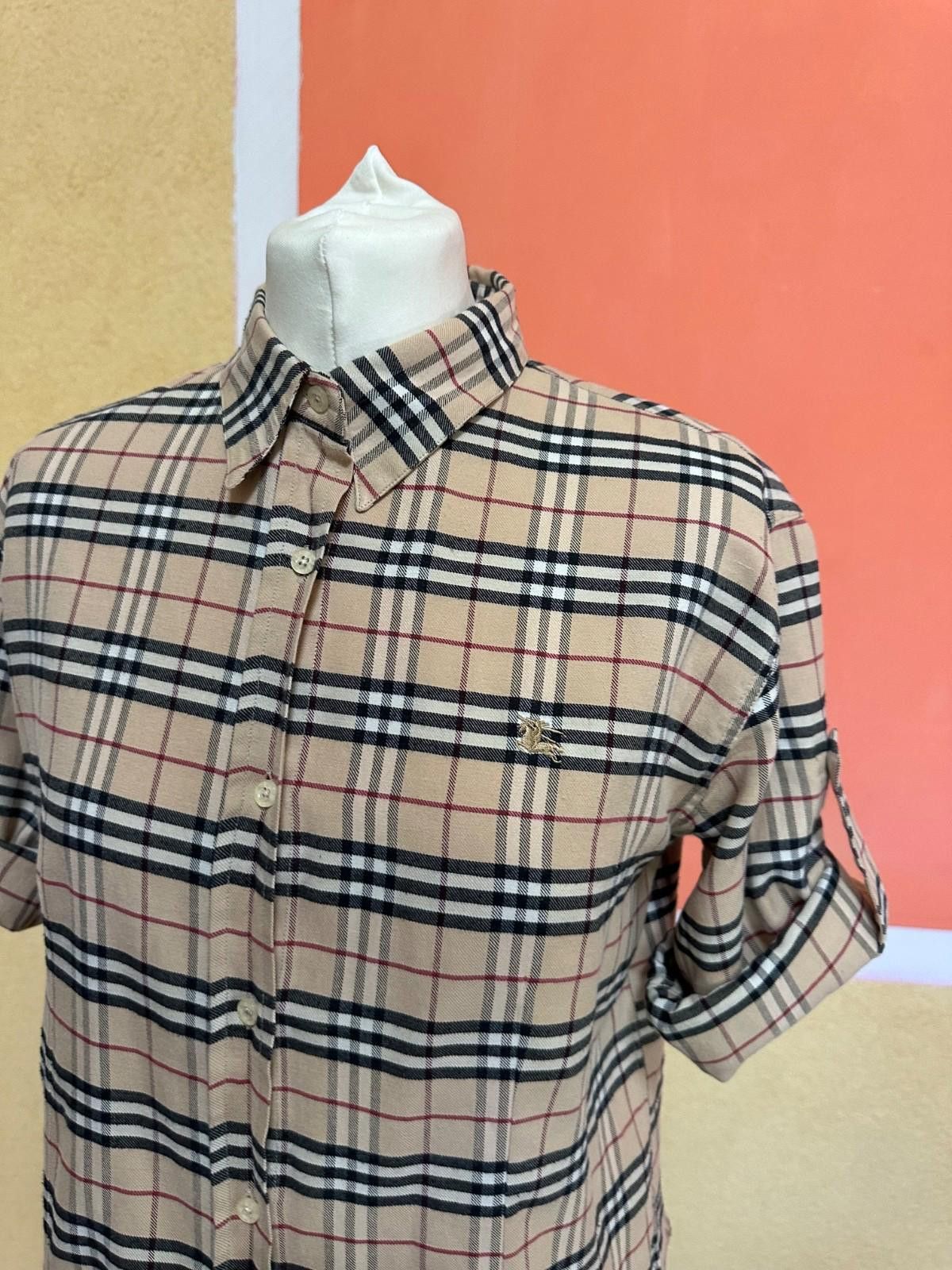 Burberry Women's BURBERRY London Nova Check Cotton Shirt Button-Up Size XL / US 12-14 / IT 48-50 - 3 Thumbnail