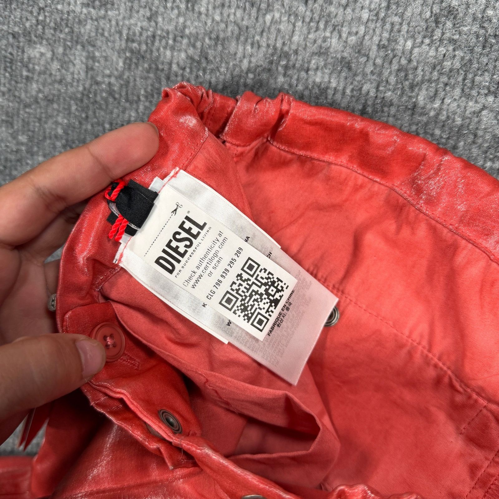 Diesel Diesel Salmon Leather 3/4th Shorts Size US 36 / EU 52 - 5 Thumbnail