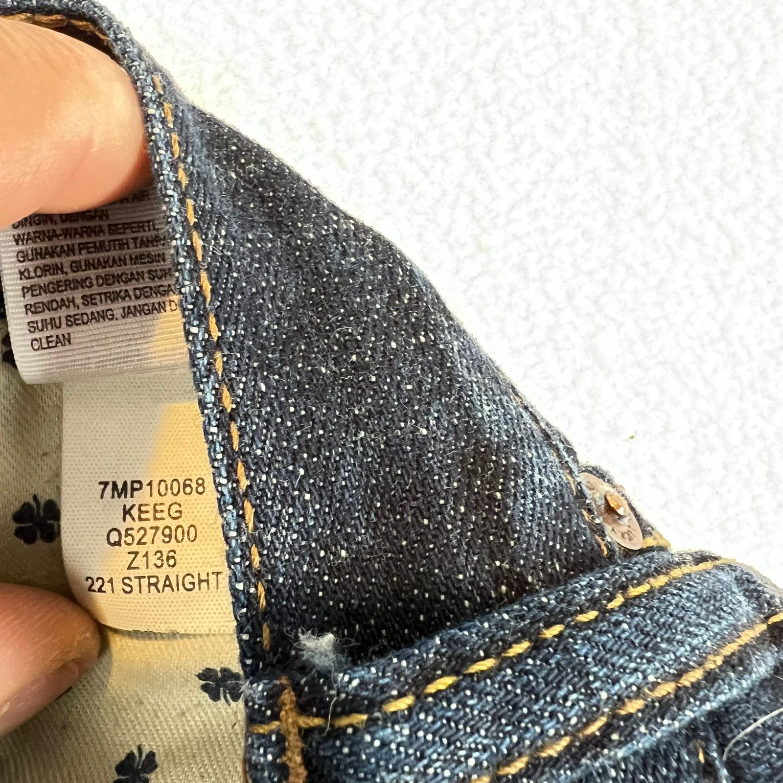 Lucky Brand Lucky Brand Jeans Mens 34x30 Blue 221 Straight Denim Size US 34 / EU 50 - 5 Thumbnail