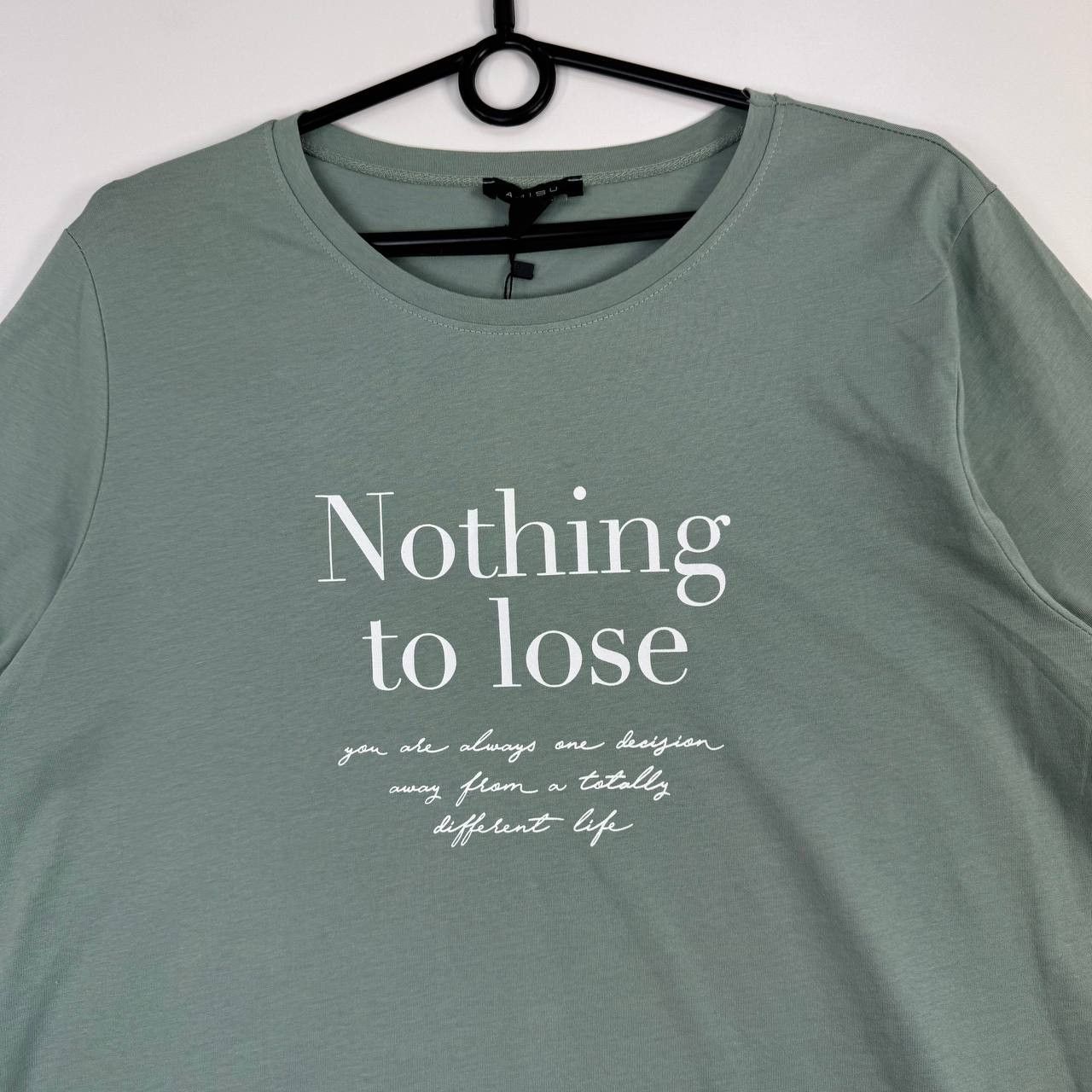 Other NEW Nothing To Lose Graphic T-Shirt Sage Green Womens Size L Size L / US 10 / IT 46 - 2 Thumbnail