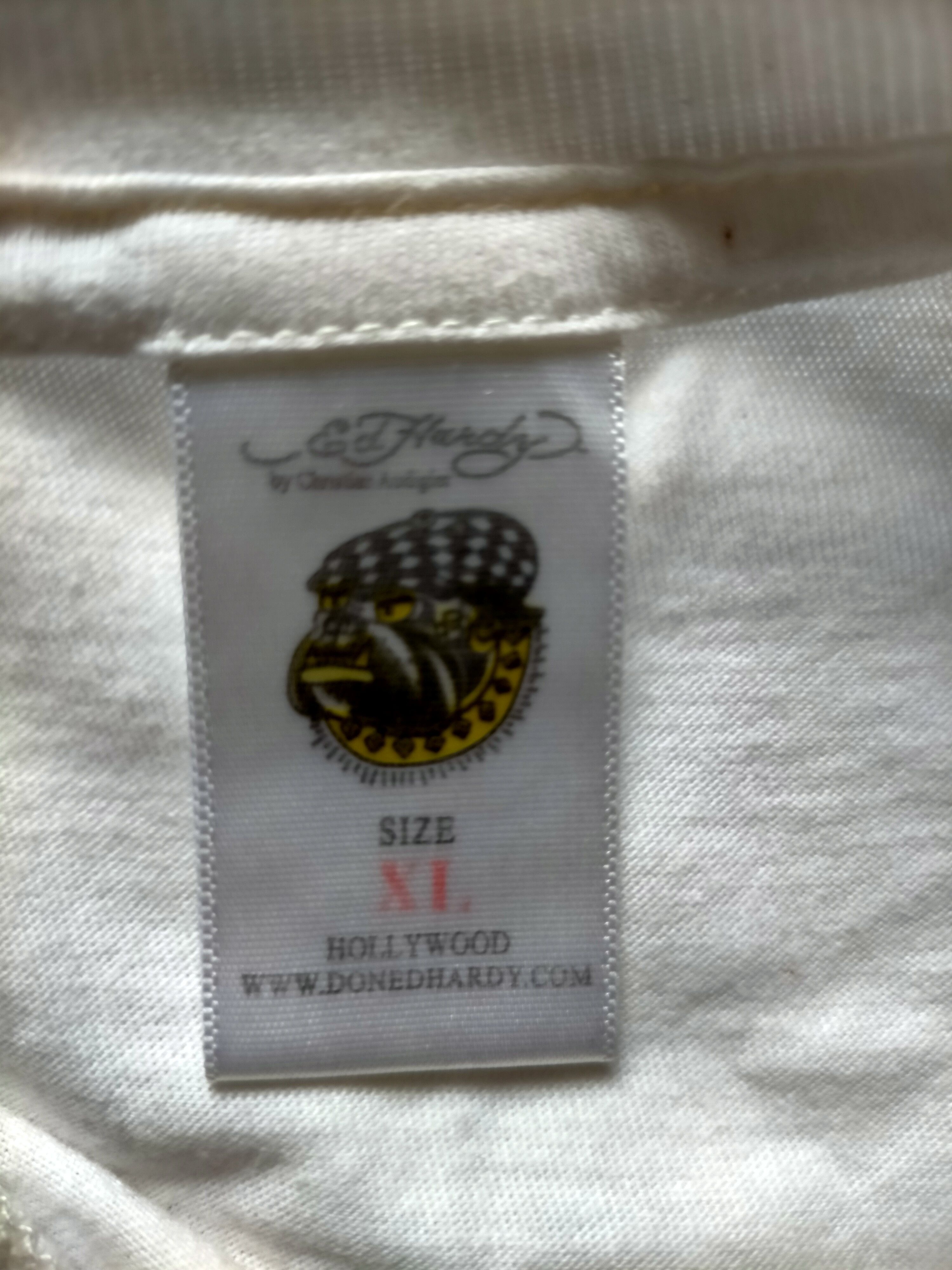 Ed Hardy Ed Hardy By Christian Audigier White T-shirt Size US XL / EU 56 / 4 - 20 Thumbnail