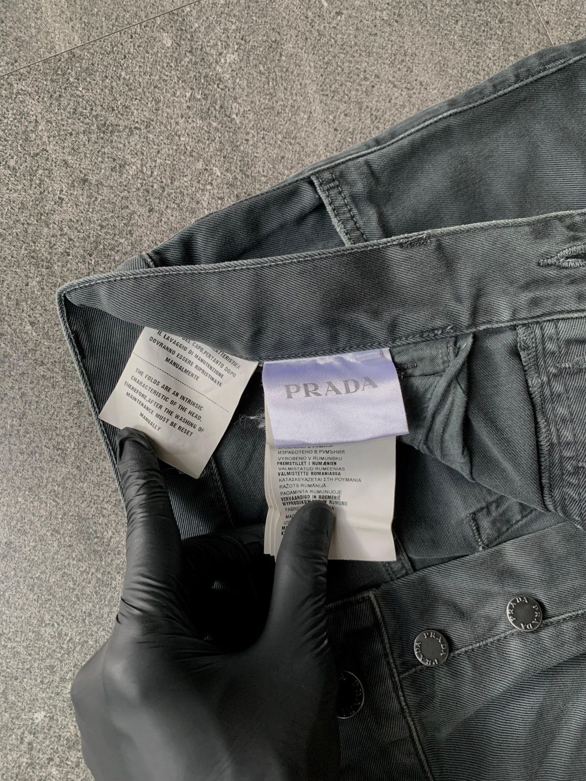 Prada FREE TAX! Faded Slim Cut Denim Jeans Size US 31 - 12 Thumbnail