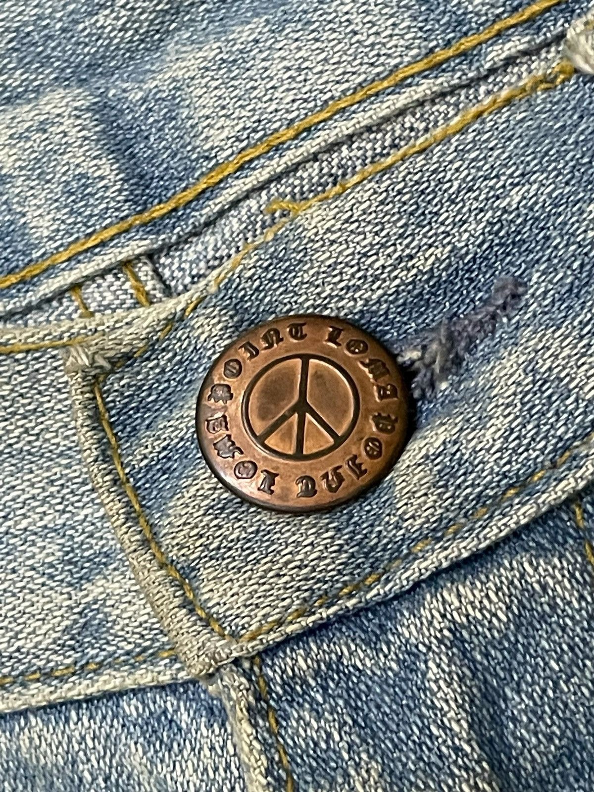 Hysteric Glamour Hysteric Glamour Style I ❤️ Surf Patched Muddy Wash Jeans Size US 32 / EU 48 - 13 Thumbnail