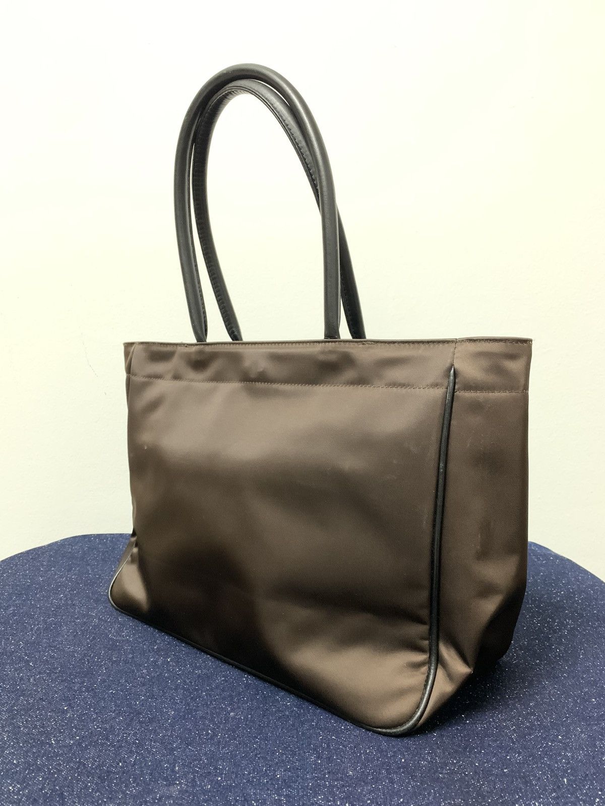 Japanese Brand Vintage Y’saccs Brown Nylon Handbag Size ONE SIZE - 5 Thumbnail