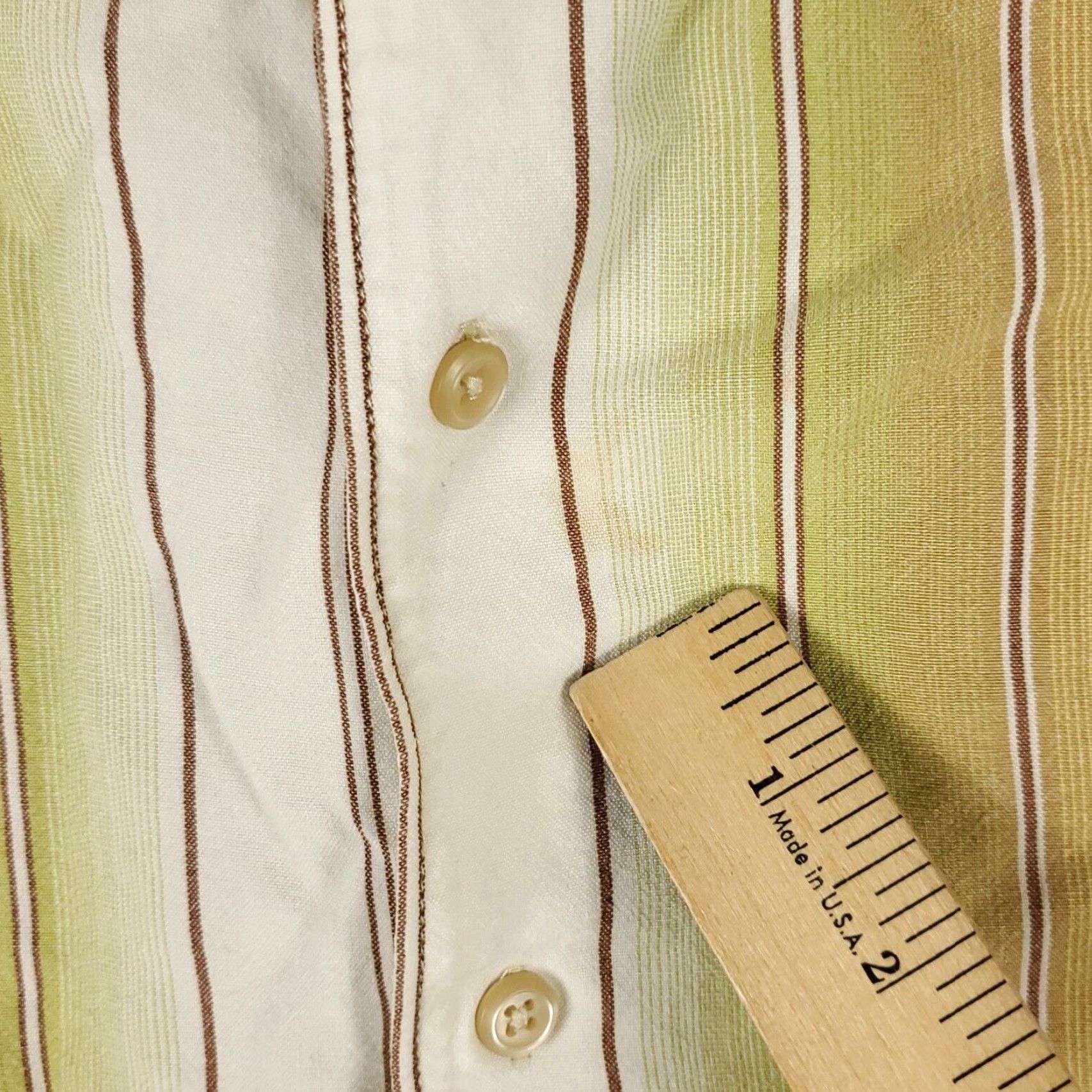 Tommy Bahama Tommy Bahama Shirt Mens Long Sleeve Button-Up Lyocell Beige Striped Adult Large Size US L / EU 52-54 / 3 - 3 Thumbnail