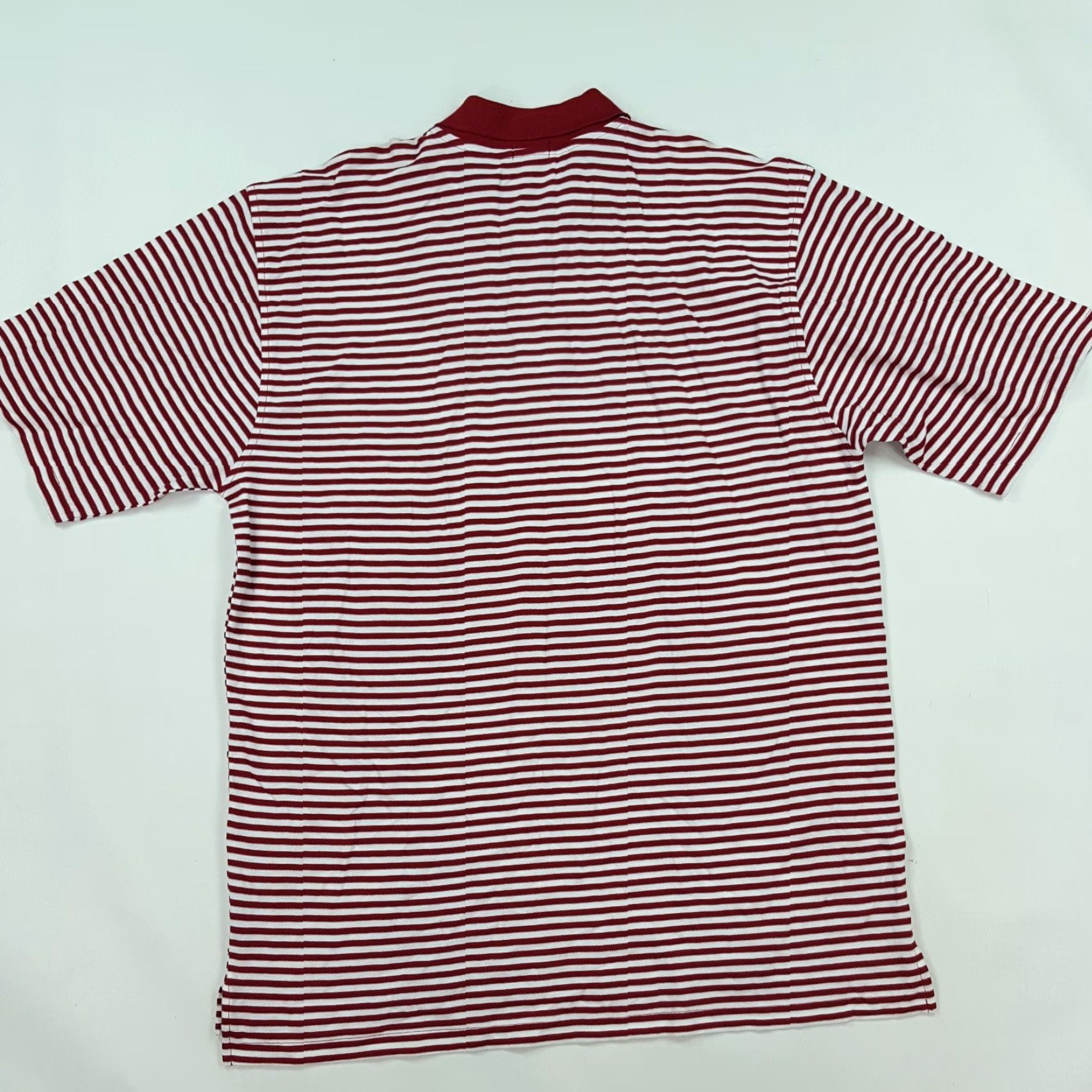 Vintage VINTAGE Jack Nicklaus Red Striped Polo Shirt XL Short Sleeve Collared Golf Casual Men Size US XL / EU 56 / 4 - 5 Thumbnail