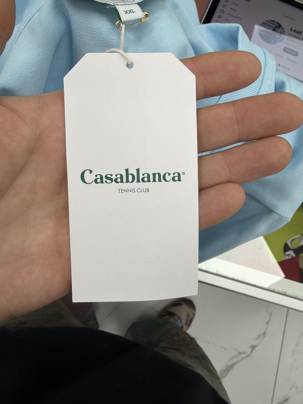 Casablanca Casablanca Tennis Club Tee "Blue" Size US XXL / EU 58 / 5 - 8 Thumbnail