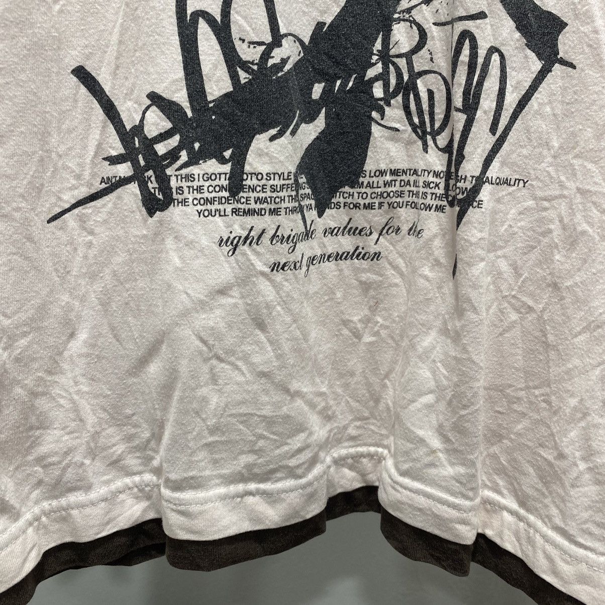 Japanese Brand Sick☠️ B-One-Soul Y2K Poem Ls Tee Punk Wording Grunge 90s Size US M / EU 48-50 / 2 - 7 Thumbnail