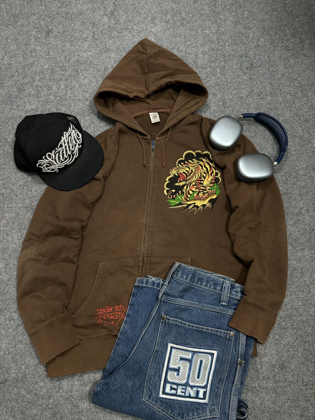 Ed Hardy Crazy Ed Hardy Zipper 🤎 Size US S / EU 44-46 / 1 - 7 Thumbnail
