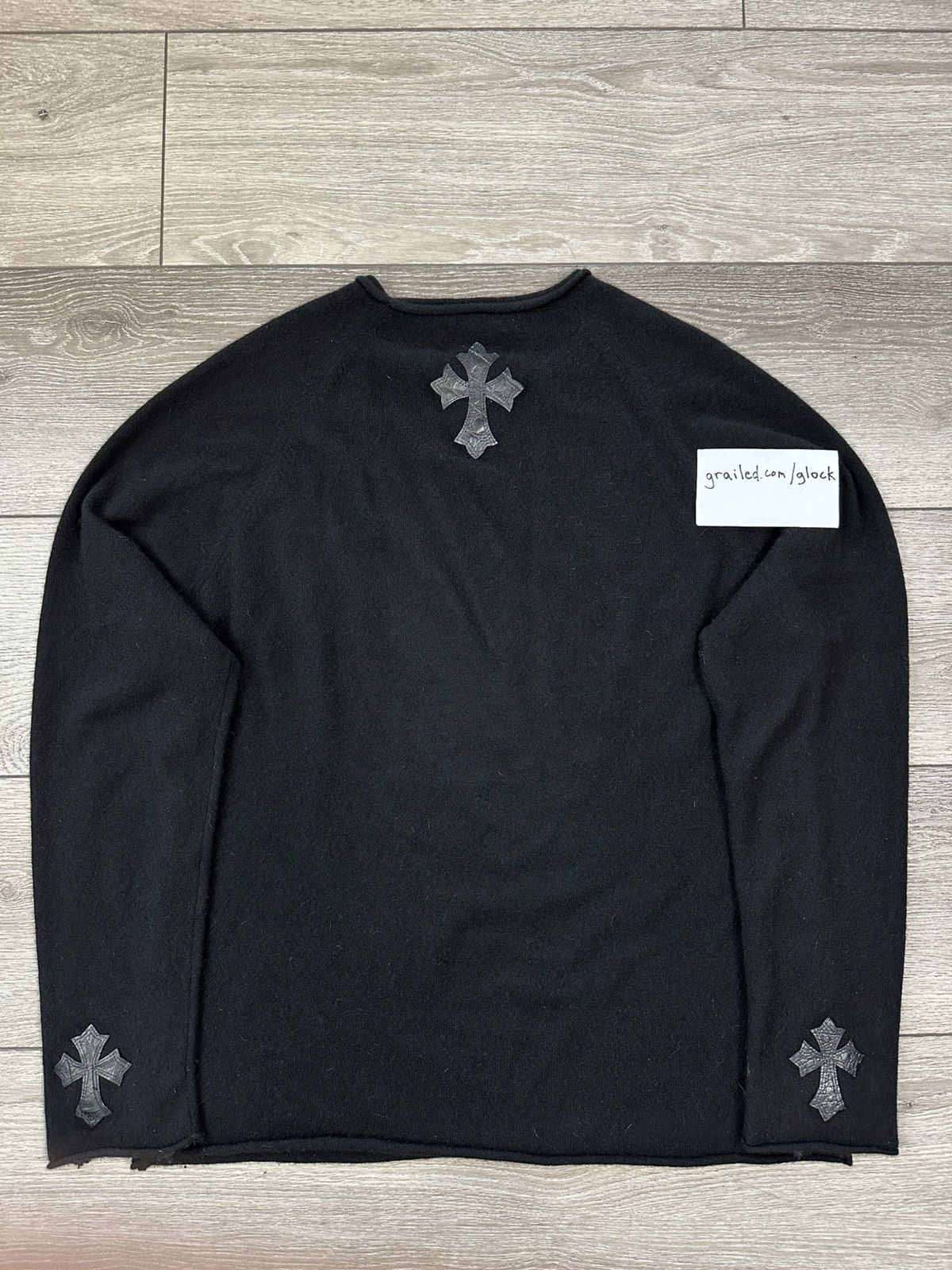 A&G Rock A&G Rock Triple Cross Black Cashmere Alligator Leather Size US L / EU 52-54 / 3 - 6 Thumbnail