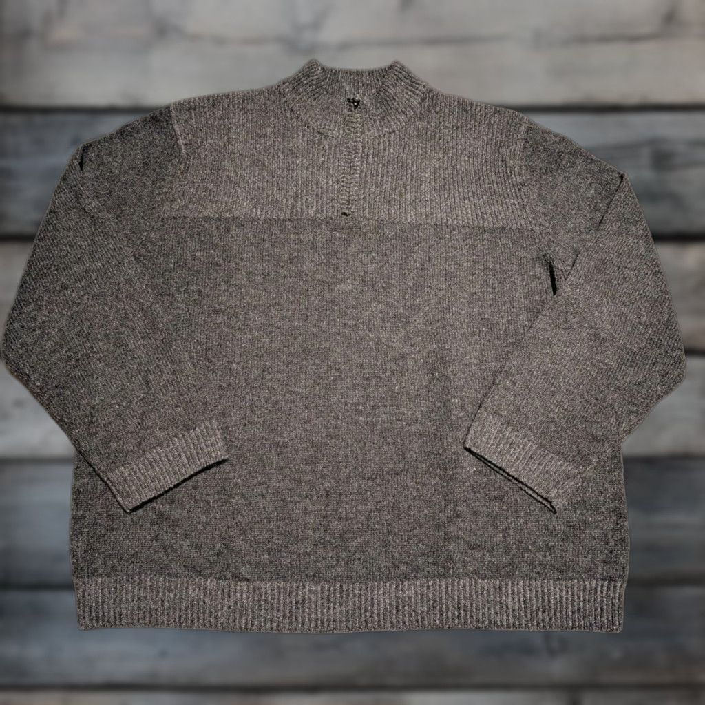 Vintage VINTAGE Woolrich Wool Blend 1/4 Zip Sweater 2XL Charcoal Gray Men's Heavyweight Pullover Outdoor Classic Size US XXL / EU 58 / 5 - 1 Thumbnail