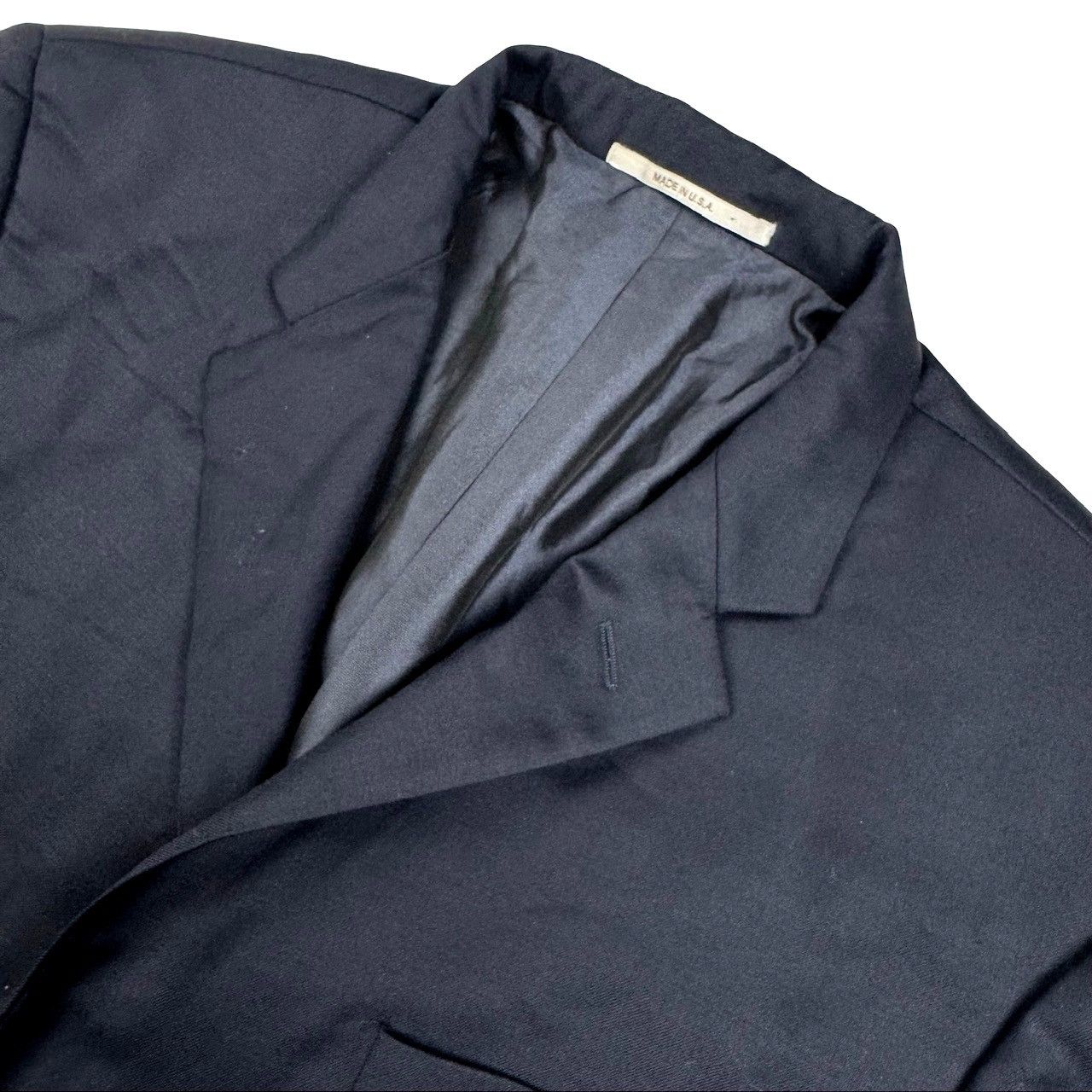 Hickey Freeman Hickey Freeman Wilburn Men’s Wool 2-Button Blazer Navy Blue Size 48L - 1 Thumbnail