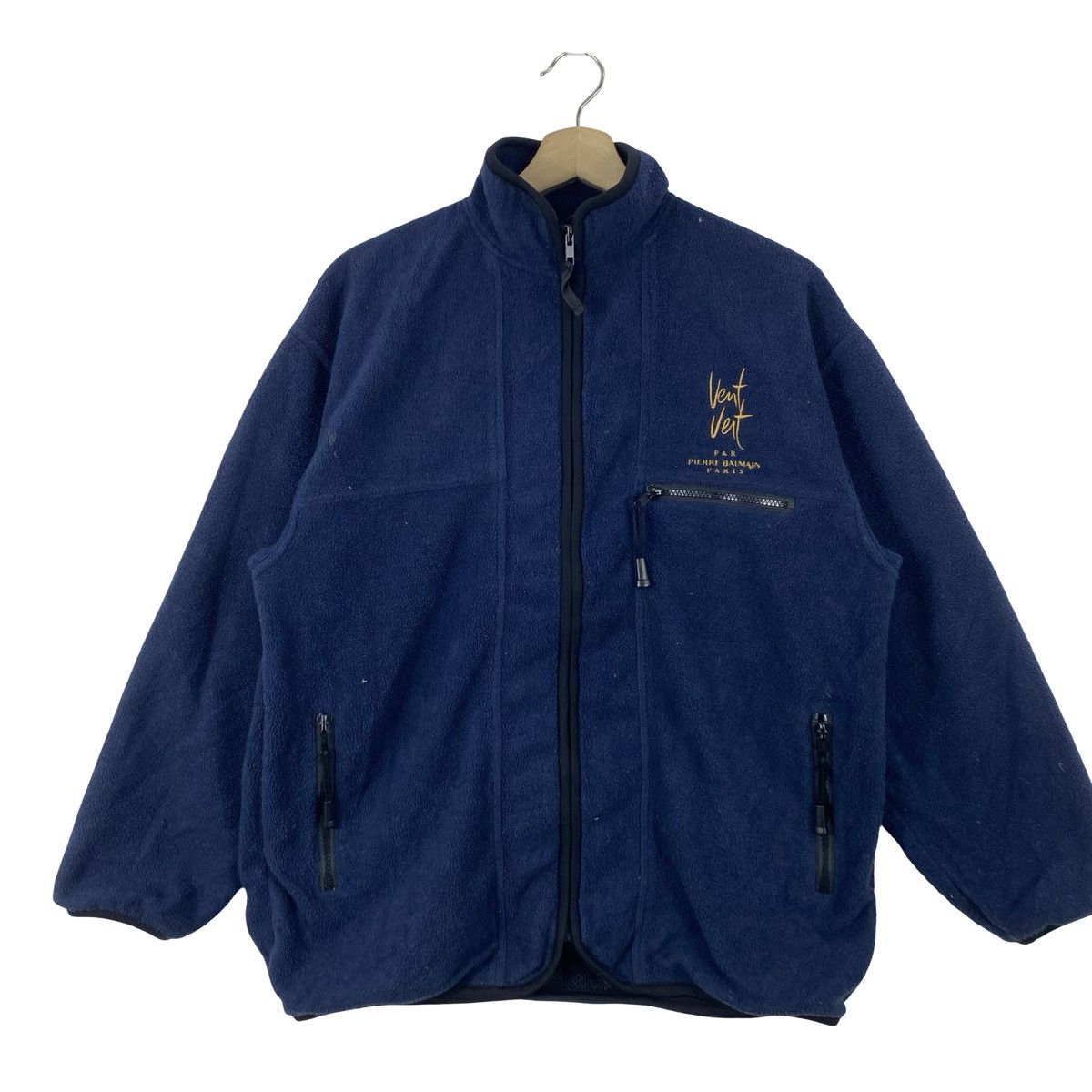 Pierre Balmain Vintage VENT VERT PIERRE BALMAIN Paris Fleece Jacket Full Size US M / EU 48-50 / 2 - 4 Thumbnail