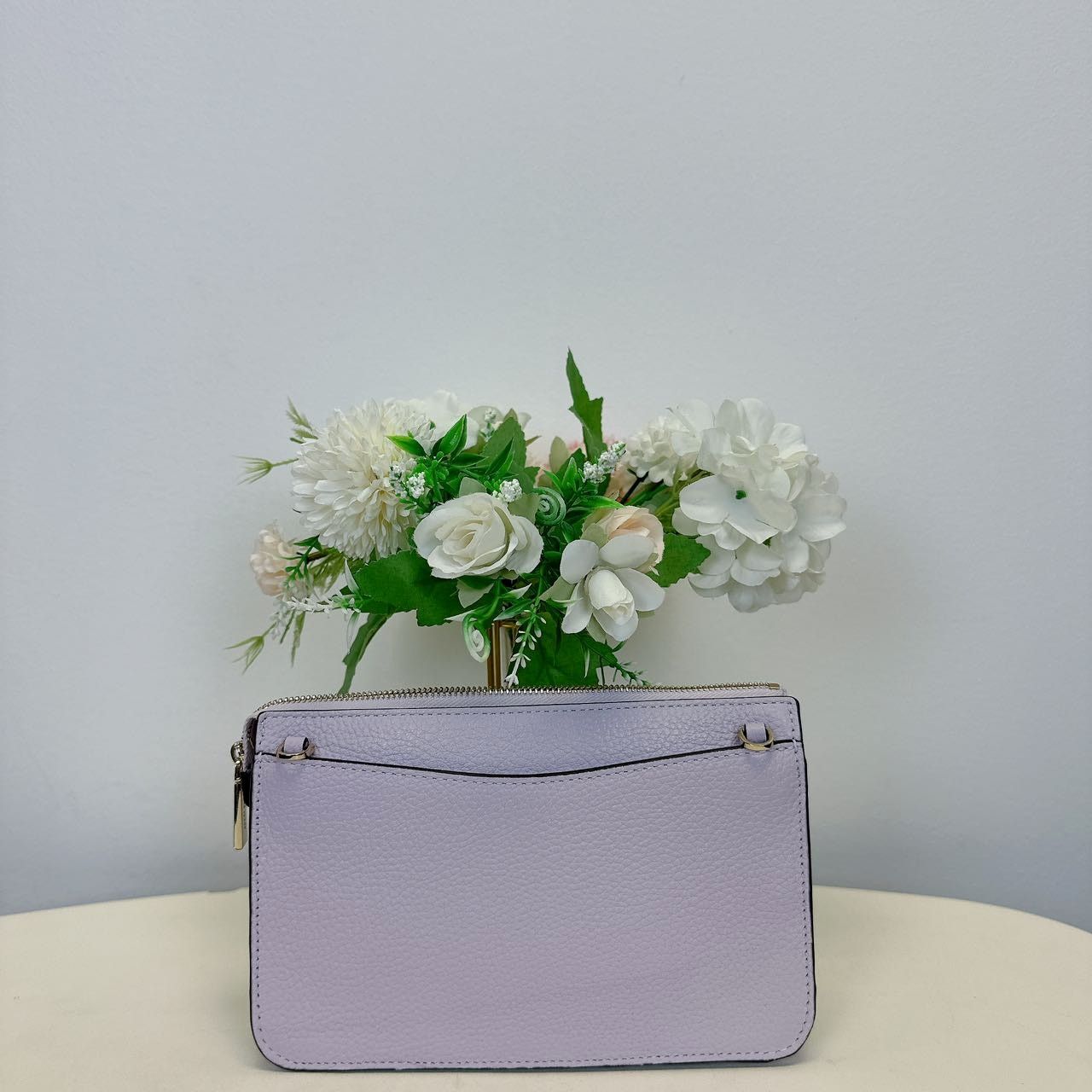 Kate Spade Kate Spade Leila Small Leather Crossbody Lilac Moon K8284 Size ONE SIZE - 3 Thumbnail
