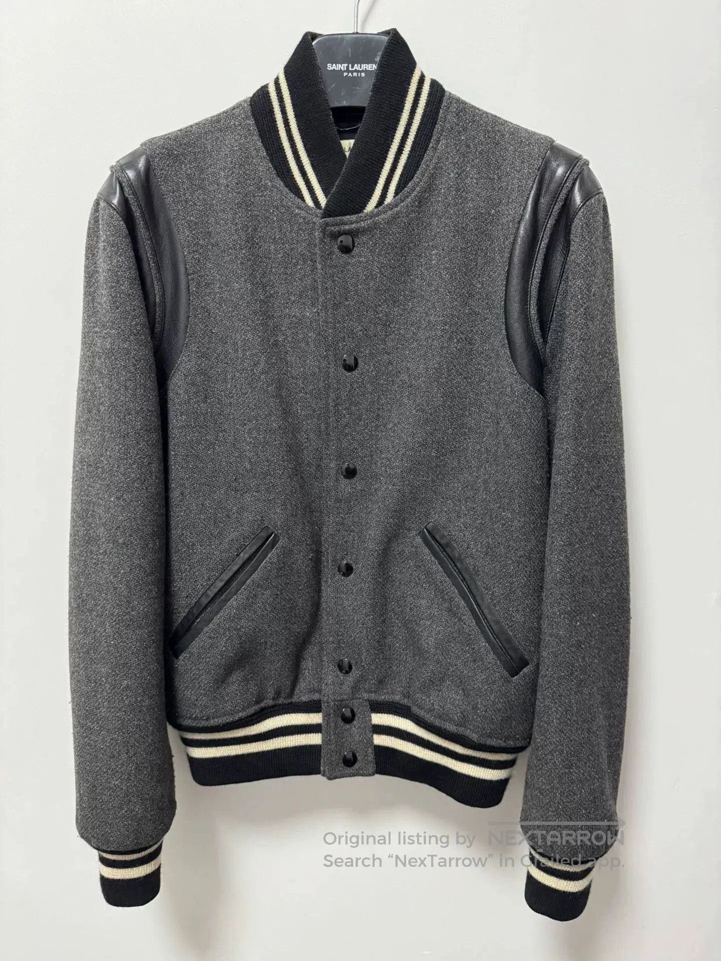 Saint Laurent Paris Saint Laurent Baseball Jacket SLP14FW. Size US S / EU 44-46 / 1 - 1 Thumbnail