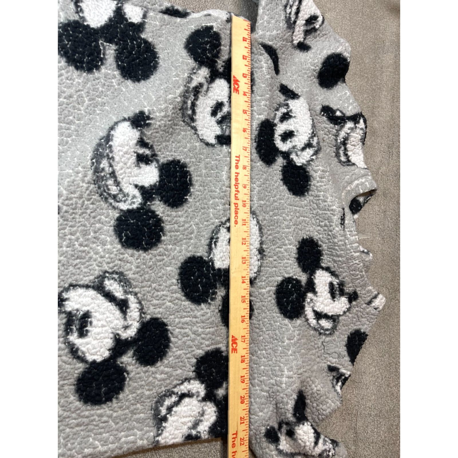 Disney Disney Pajama Top Womens Large L Mickey Mouse Gray Long Sleeve Size L / US 10 / IT 46 - 3 Thumbnail
