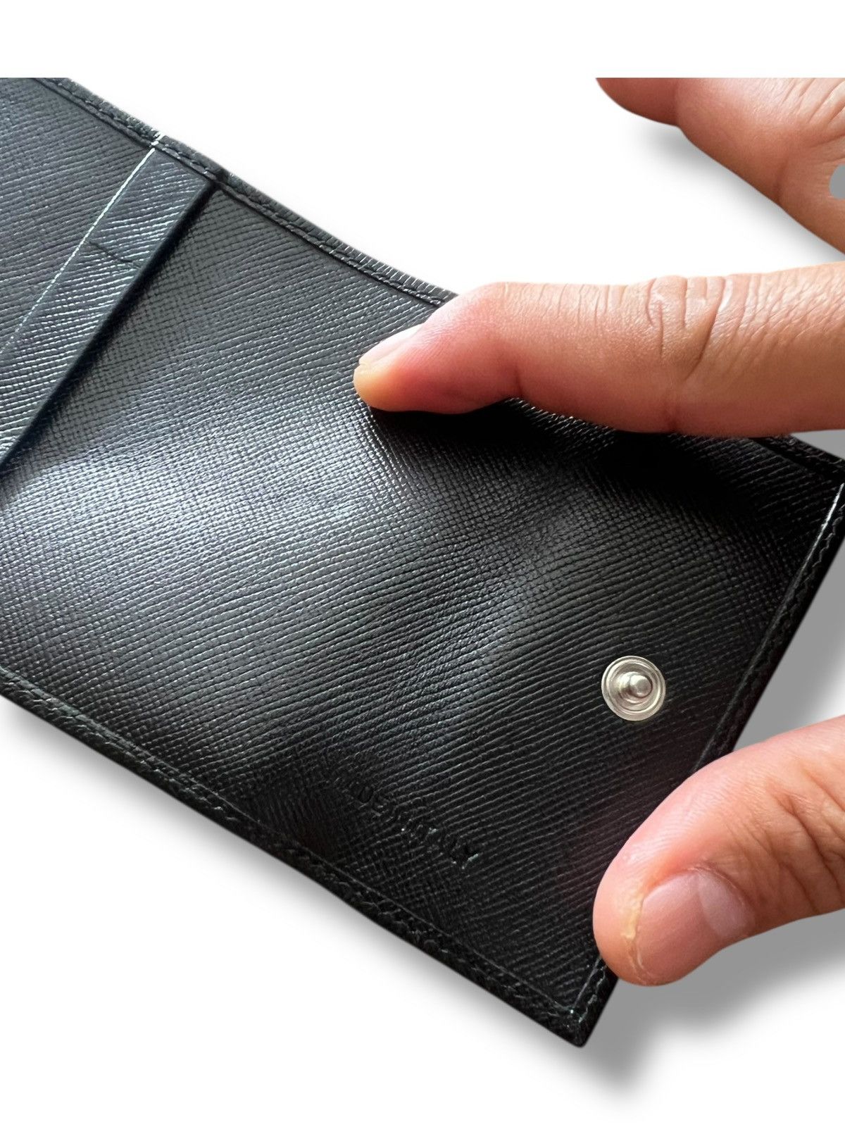 Prada Prada Saffiano Leather Vertical Wallet / Card Holder Size ONE SIZE - 5 Thumbnail