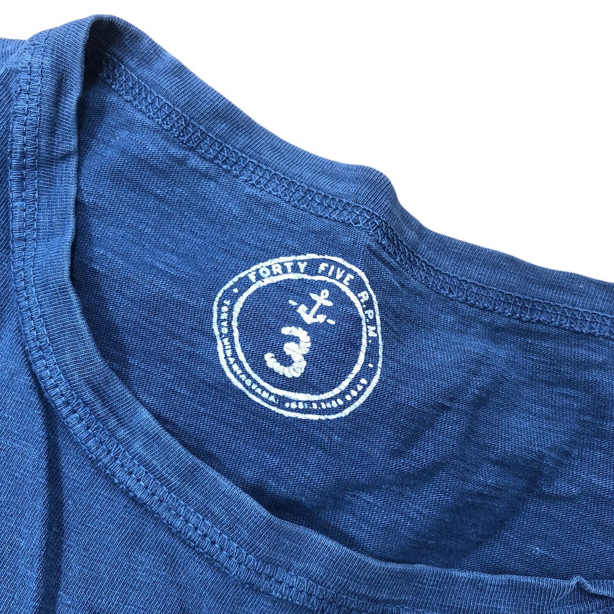 45rpm Japanese Brand 45 RPM STUDIO INDIGO T-Shirt Size S / US 4 / IT 40 - 6 Thumbnail