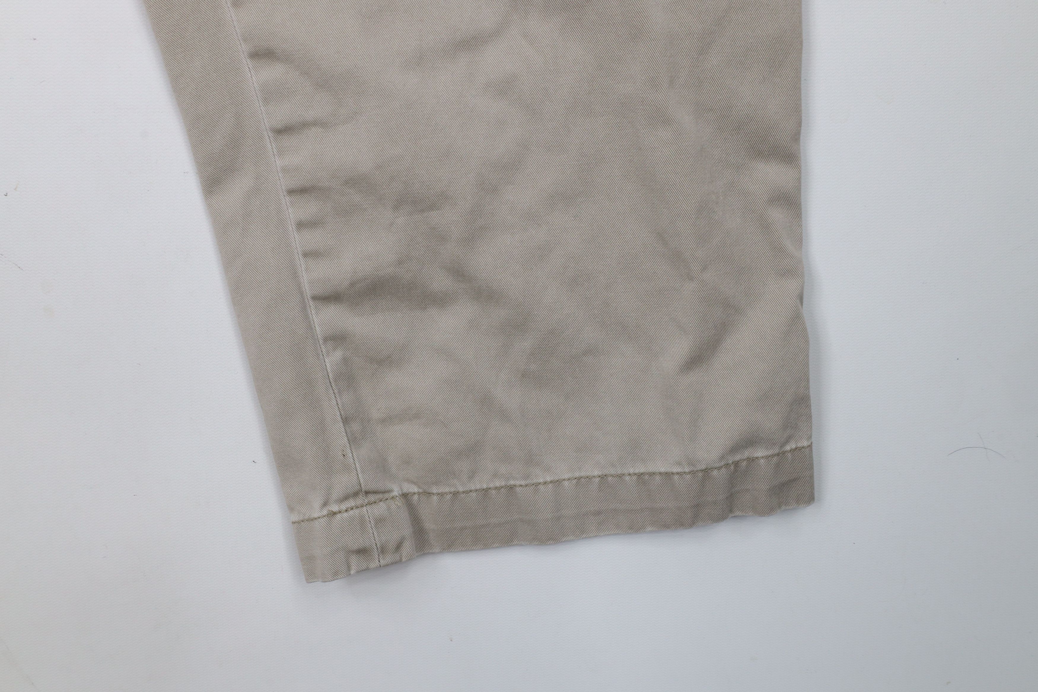 Ralph Lauren × Vintage Vintage Ralph Lauren Wide Leg Chino Pants Beige Cotton Size US 44 / EU 60 - 5 Thumbnail