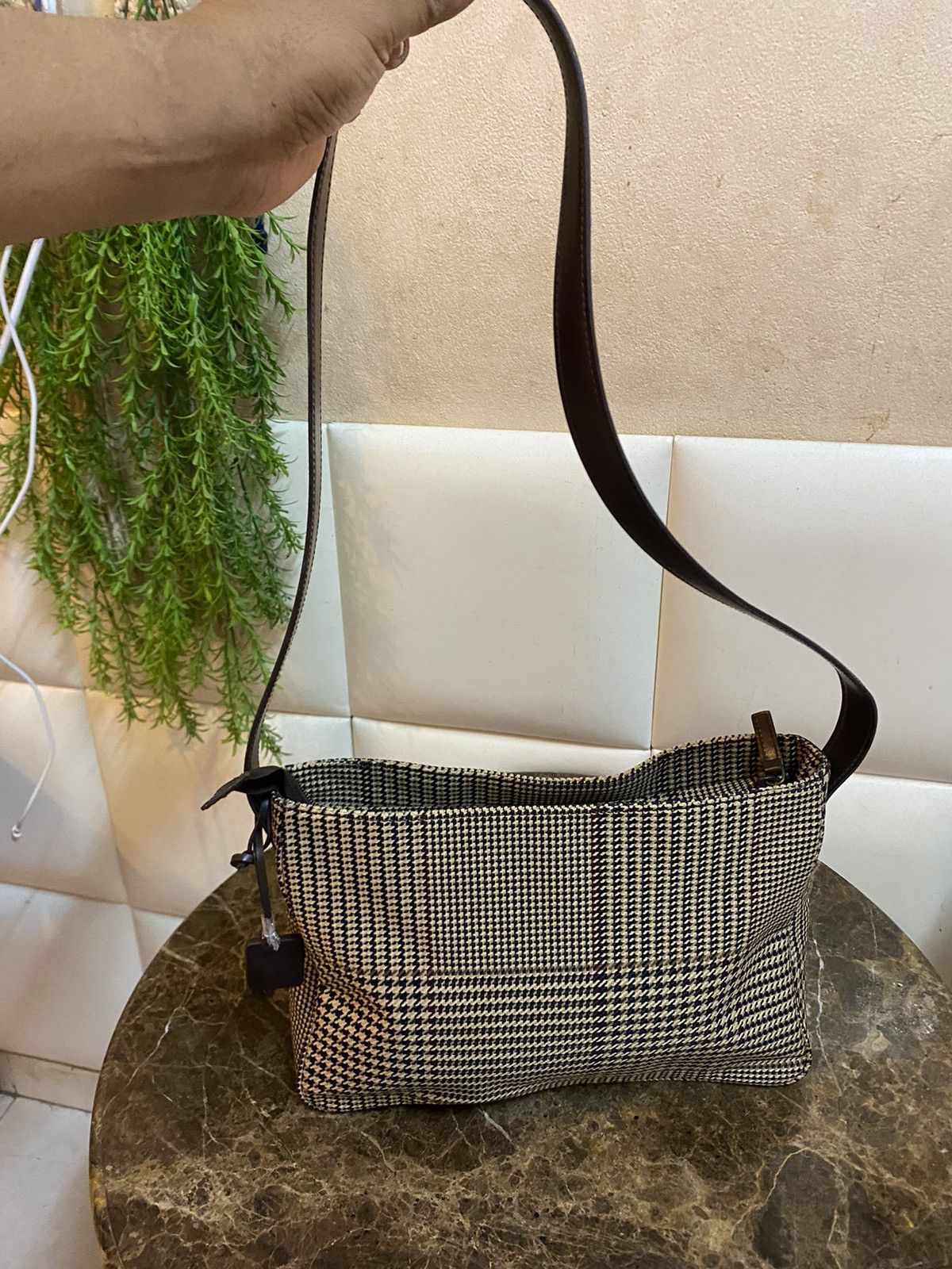 Lauren Ralph Lauren VINTAGE RL RALPH LAUREN HOUNDSTOOTH DESIGN SHOULDER BAG Size ONE SIZE - 5 Thumbnail