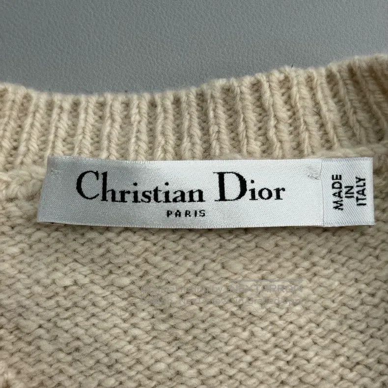 Dior Dior Beige animal pattern cashmere sweater Size XS / US 0-2 / IT 36-38 - 5 Thumbnail